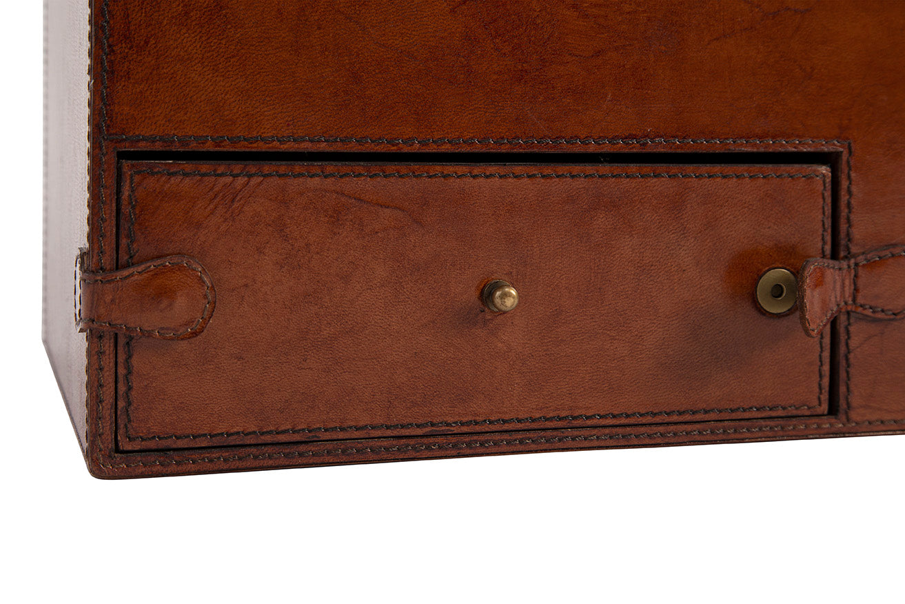 Cassian Leather Storage Trunk