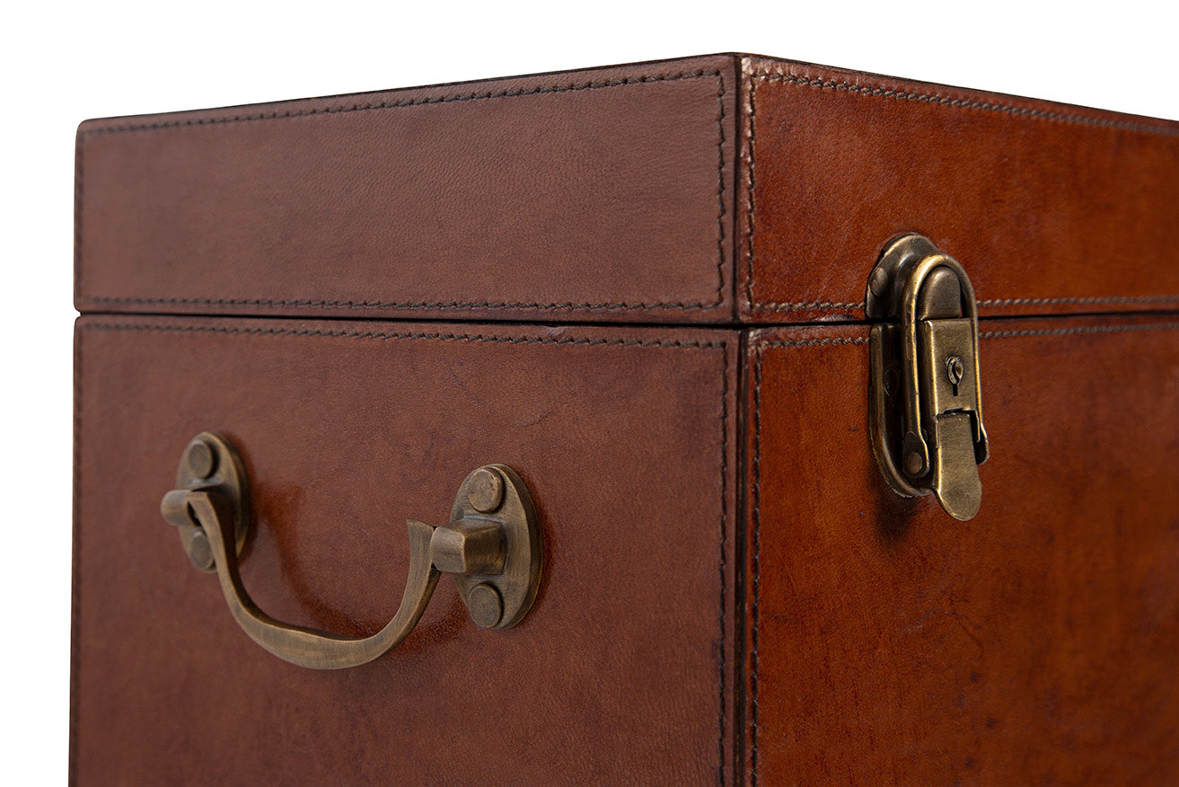 Cassian Leather Storage Trunk