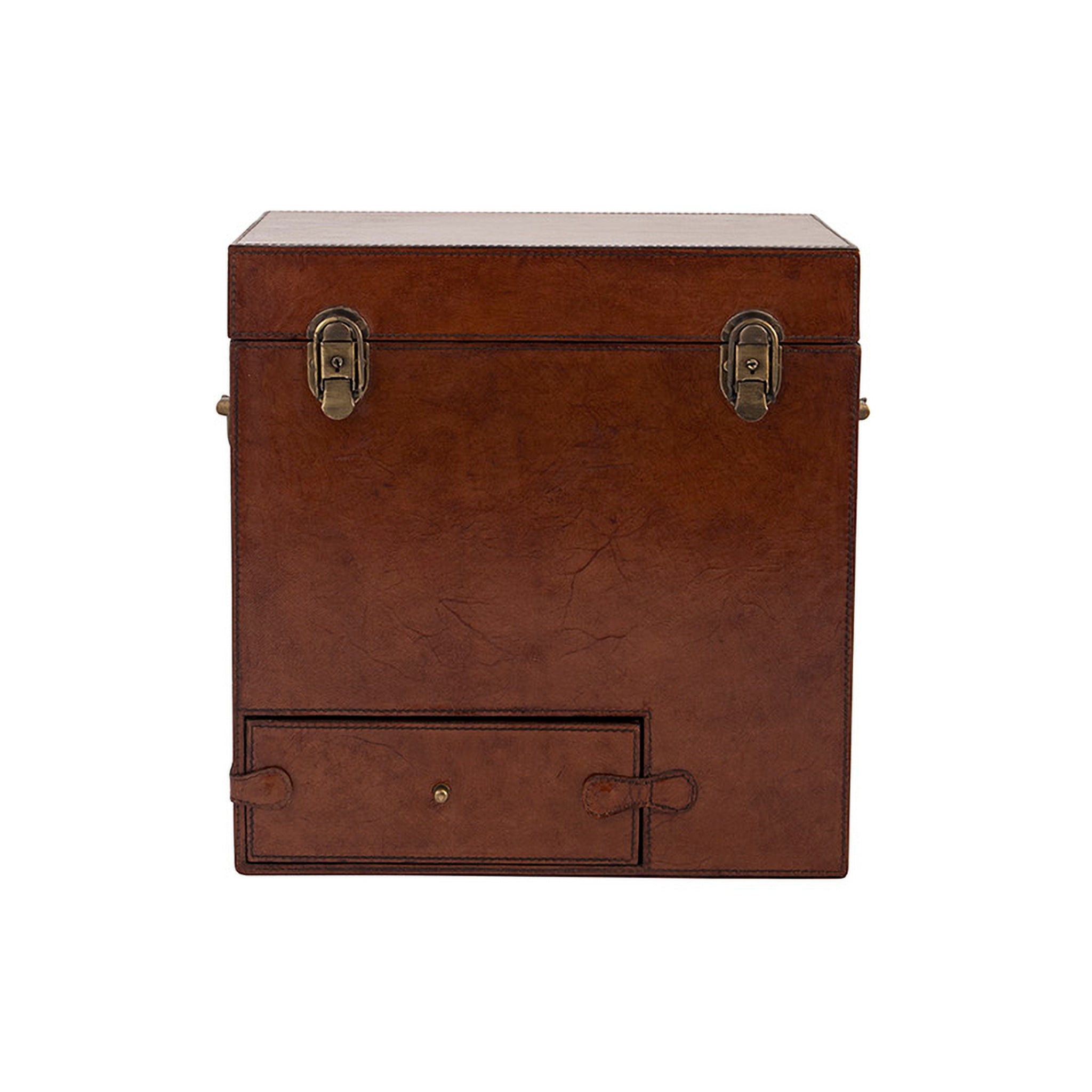 Cassian Leather Storage Trunk