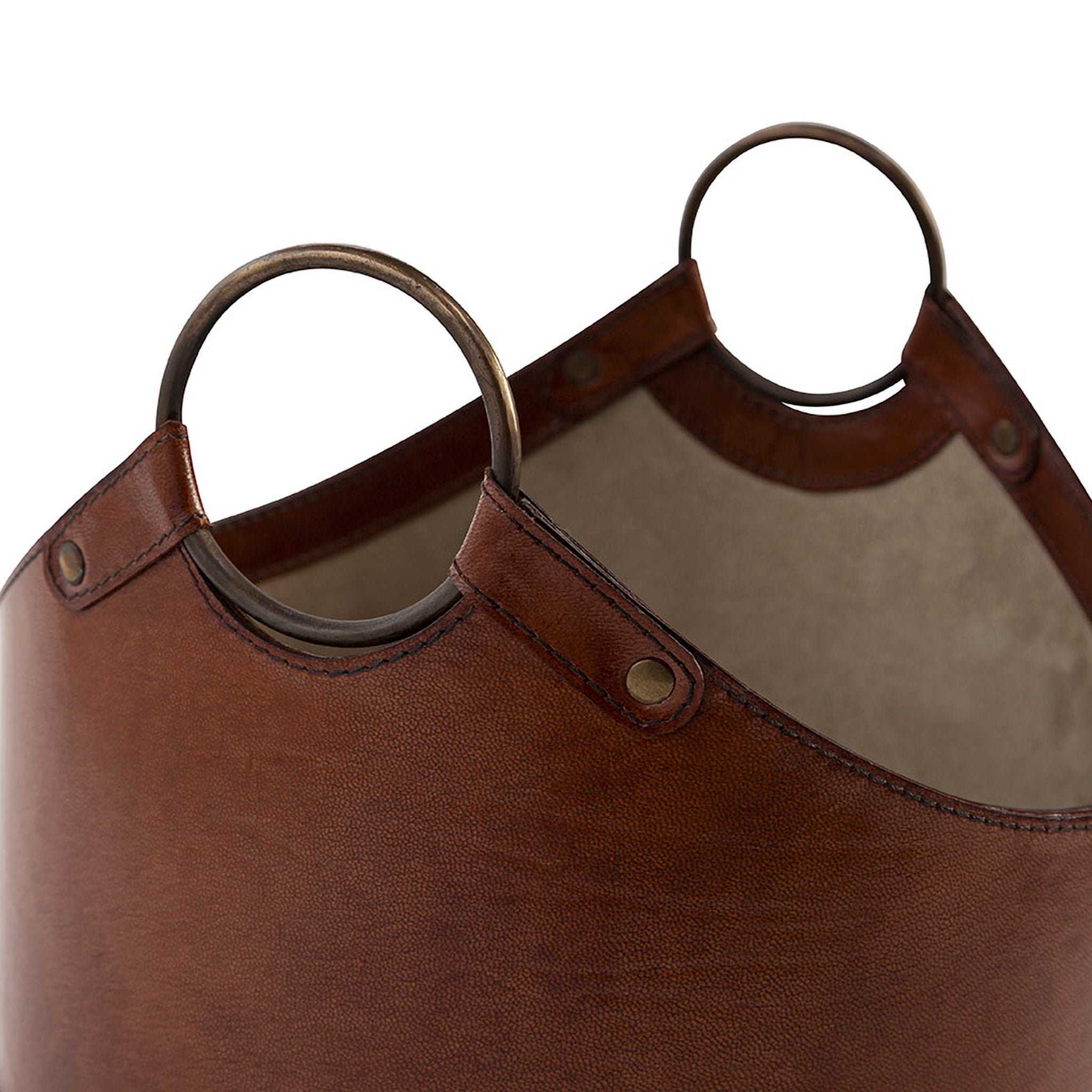 Tivaro Leather Storage Basket