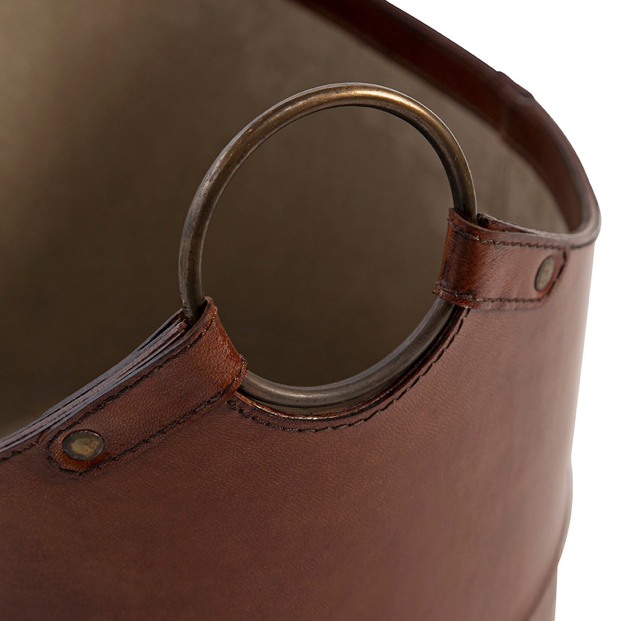 Tivaro Leather Storage Basket