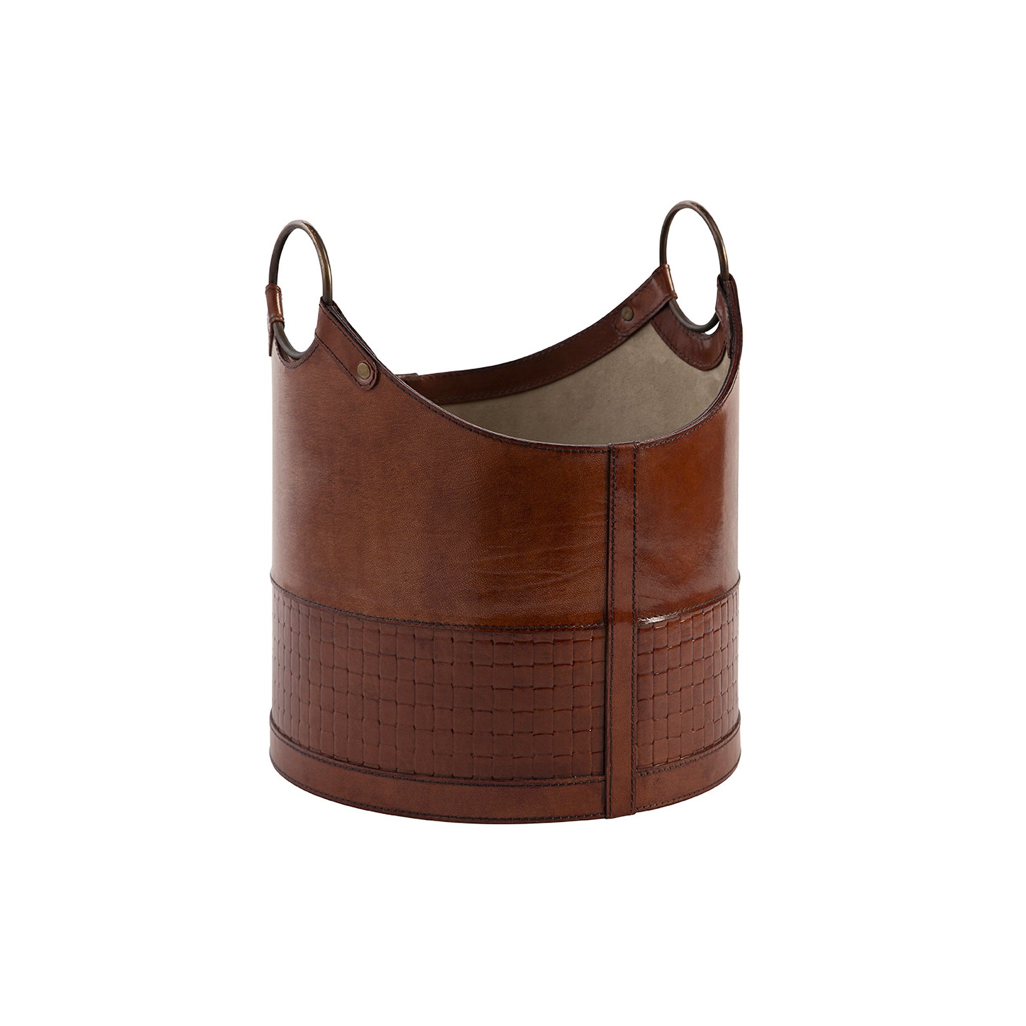 Tivaro Leather Storage Basket