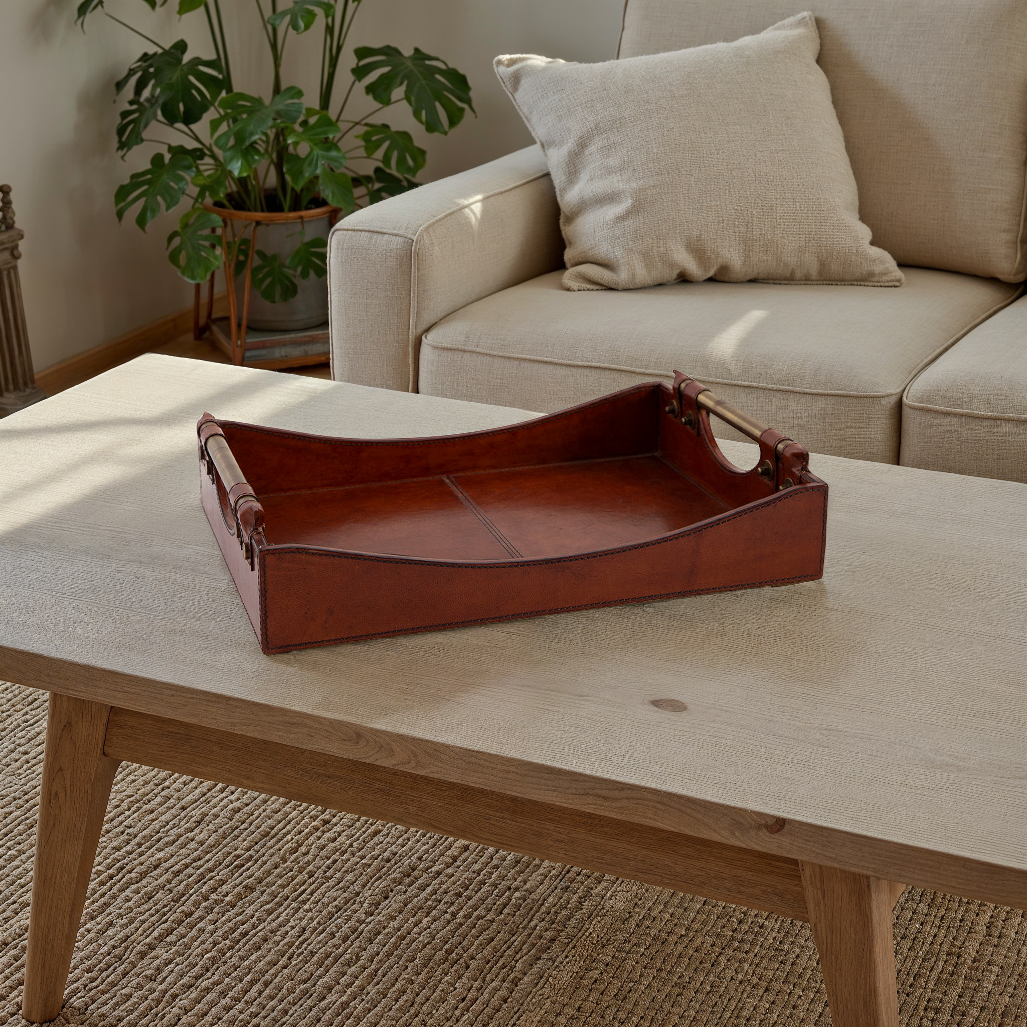 Caelum Leather Serving Tray