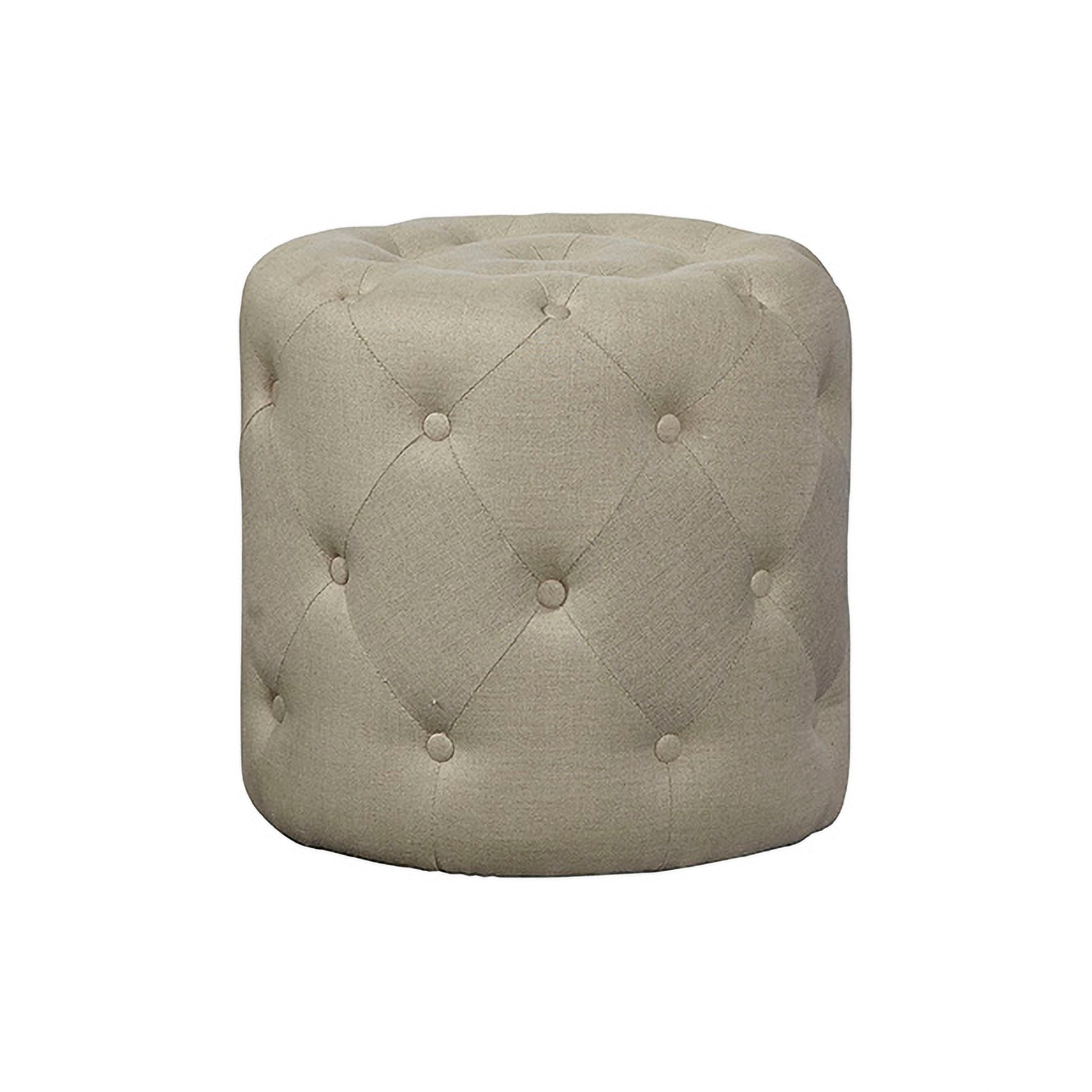 Eloria Tufted Fabric Ottoman