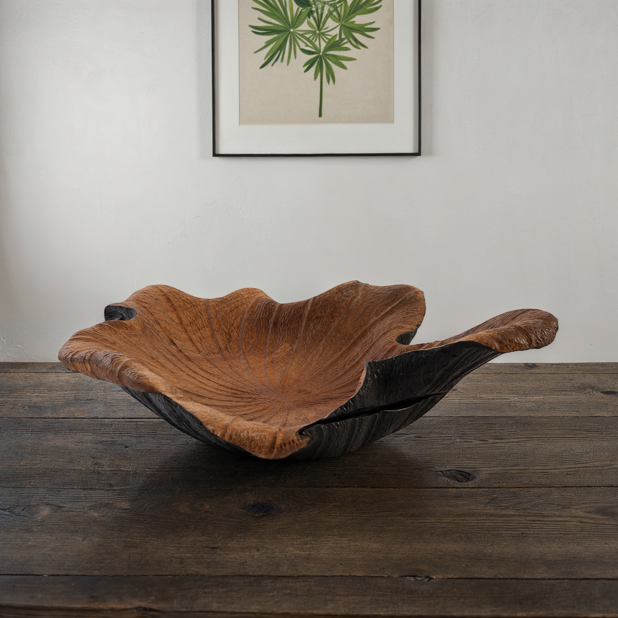 Etrusca Carved Wood Bowl