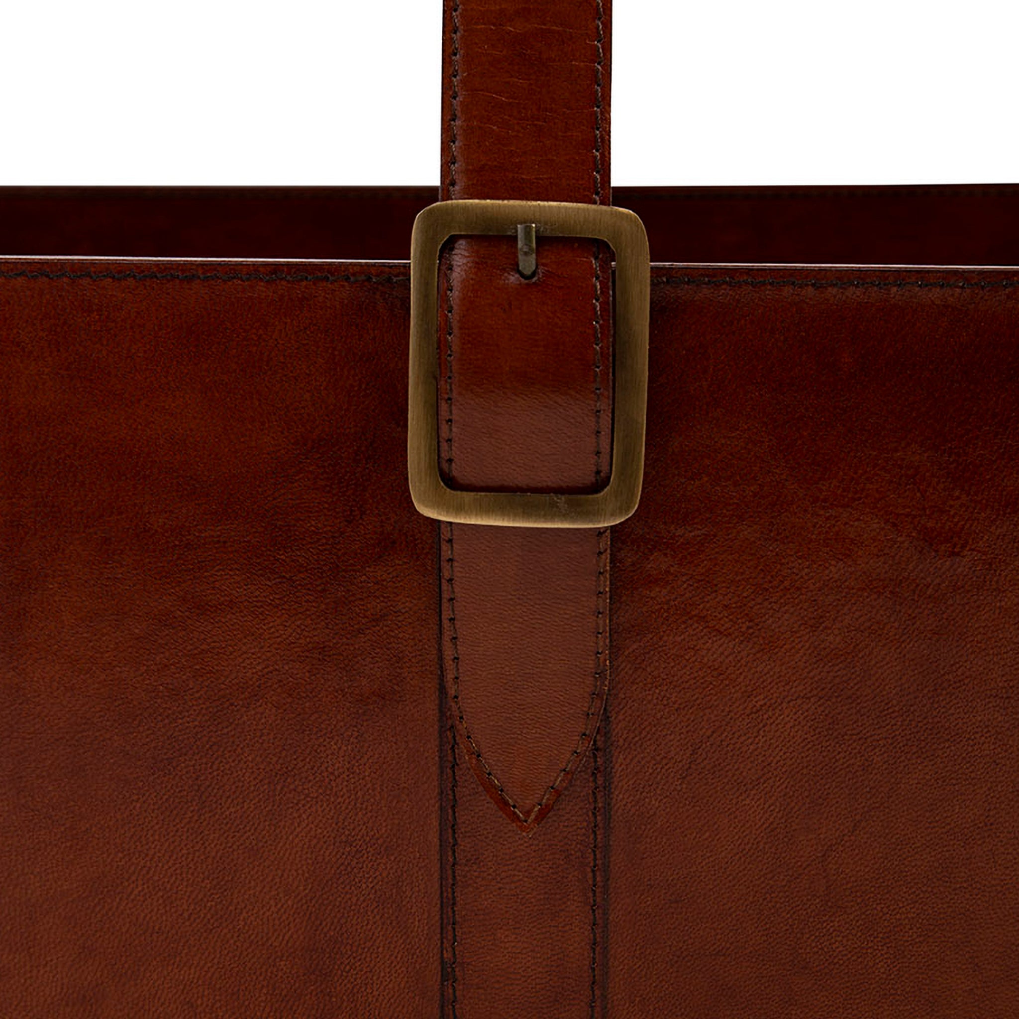 Valenza Leather Storage Basket