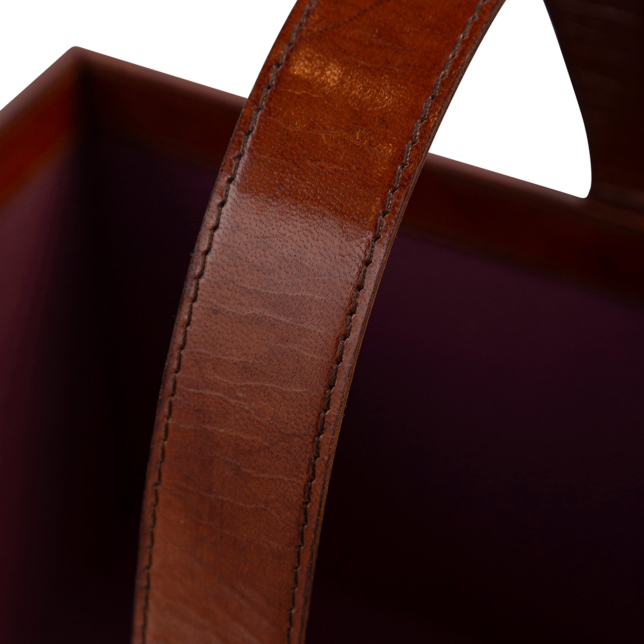 Valenza Leather Storage Basket