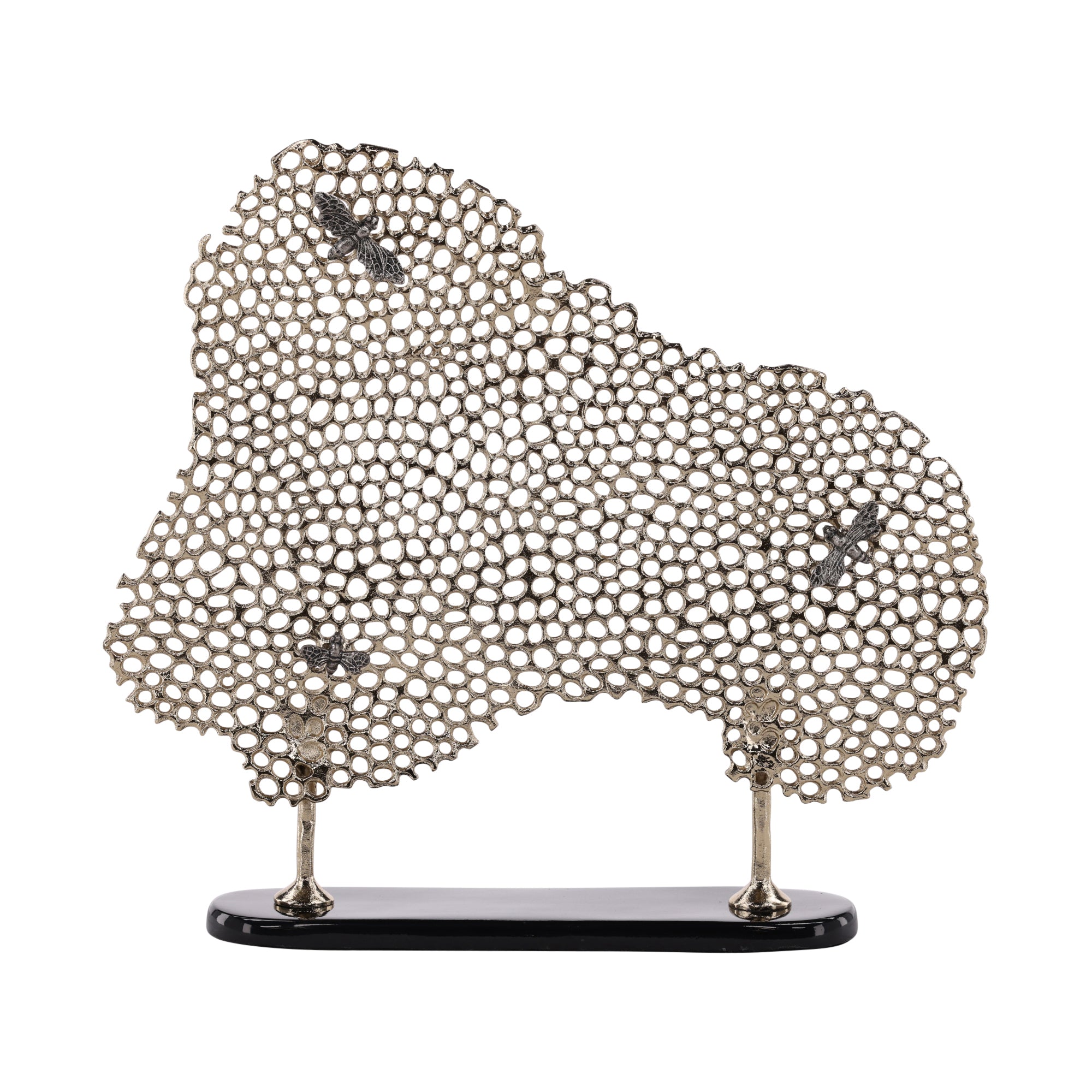 Marenti Brass Honeycomb Sculpture