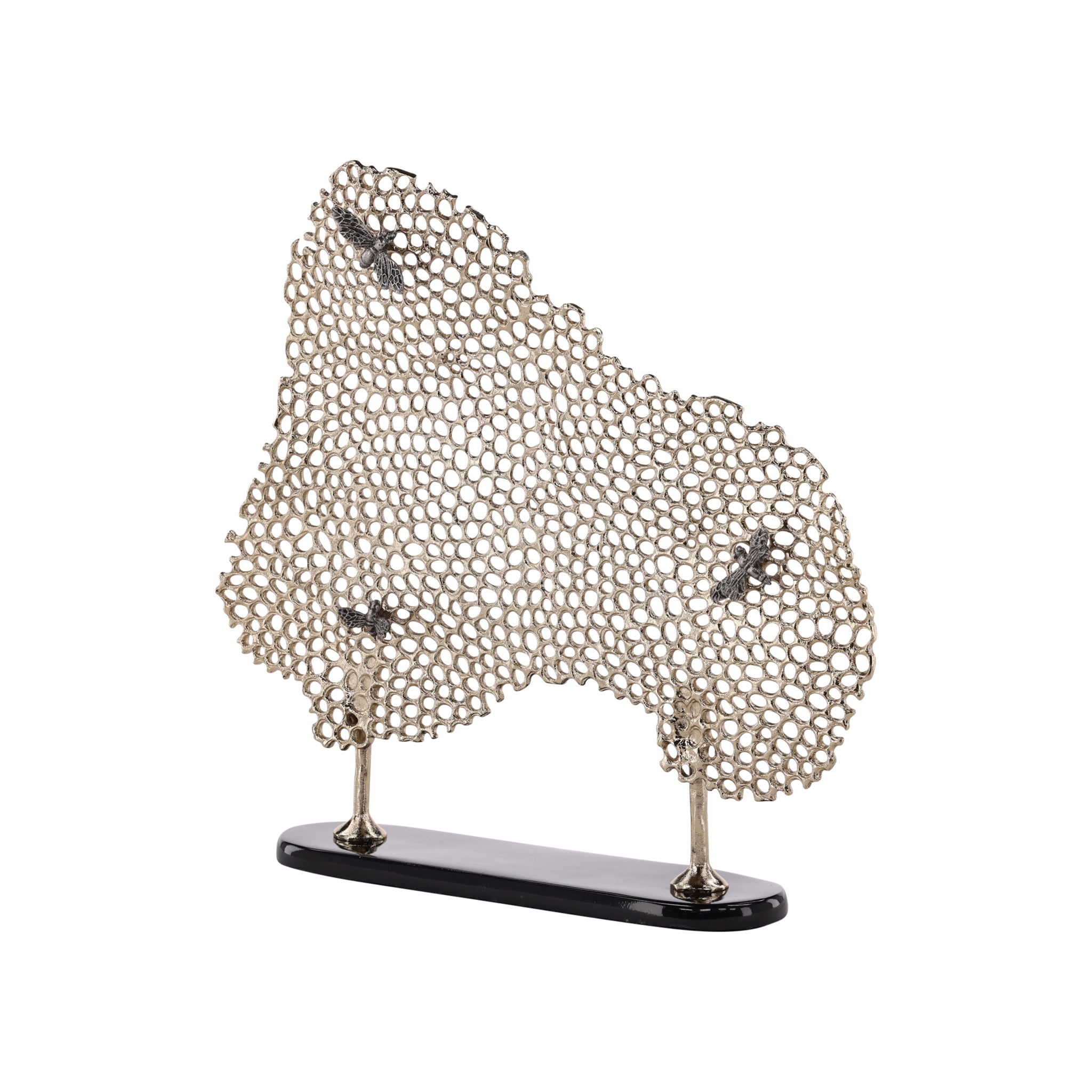 Marenti Brass Honeycomb Sculpture