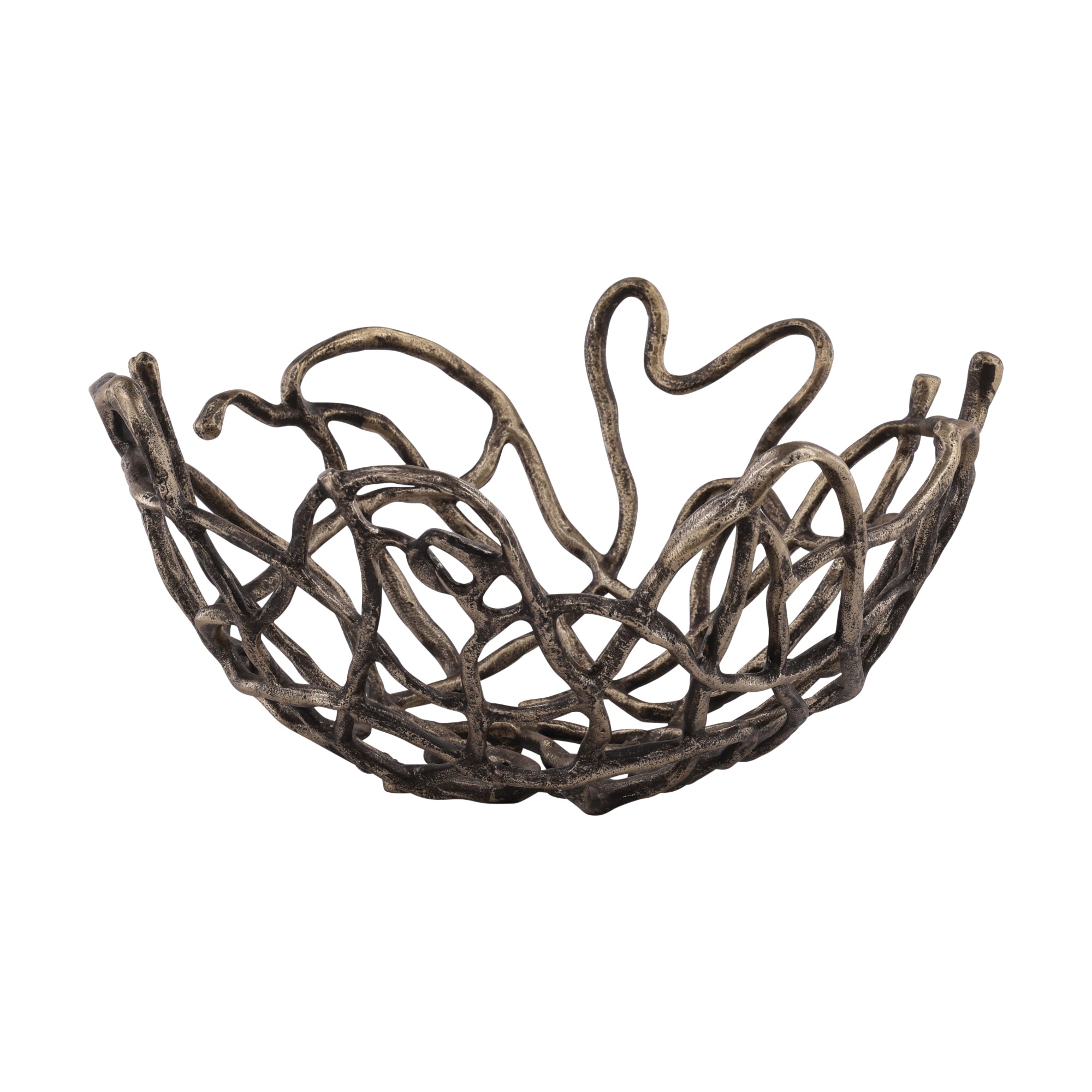 Kaelen Metal Branch Bowl