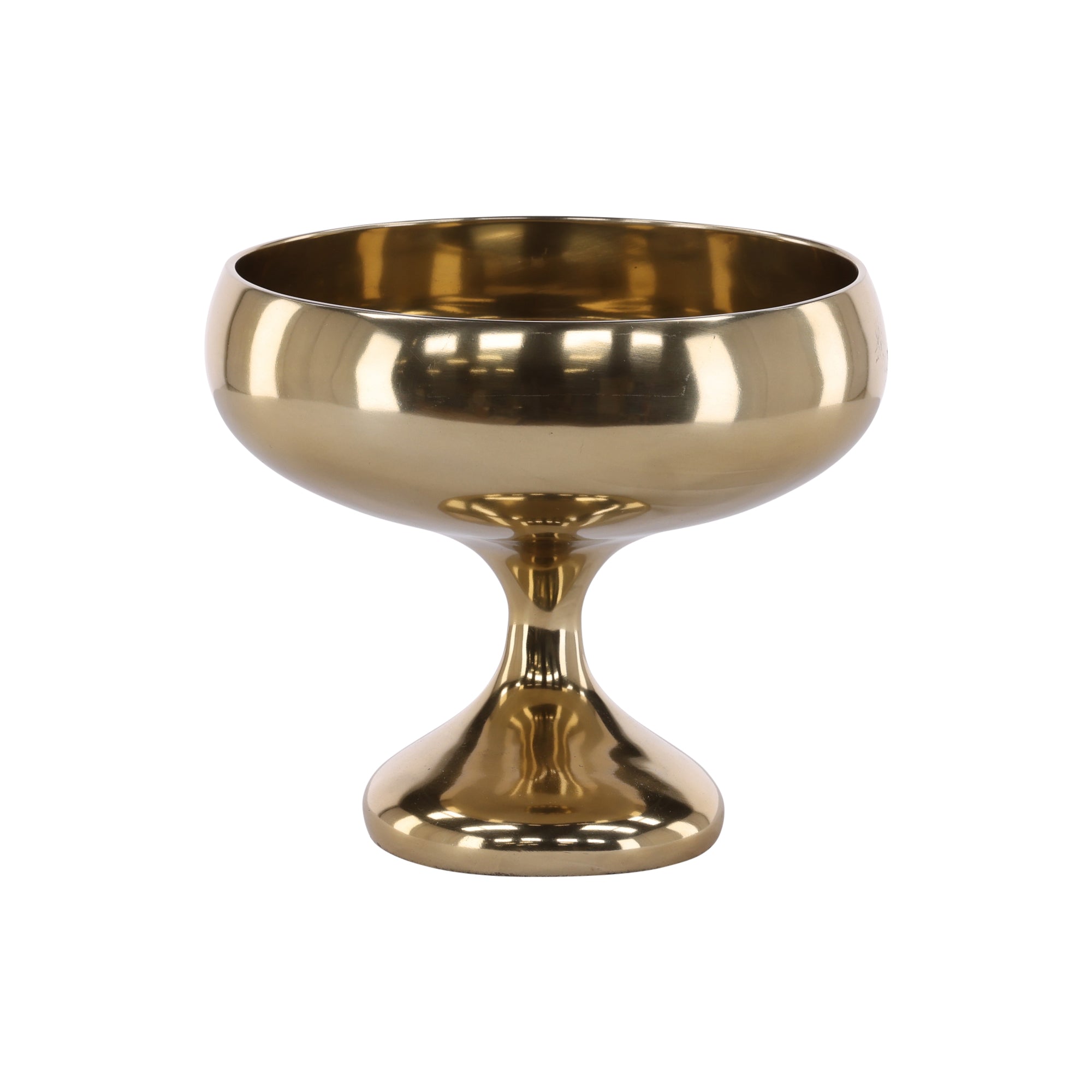 Tavia Brass Pedestal Bowl