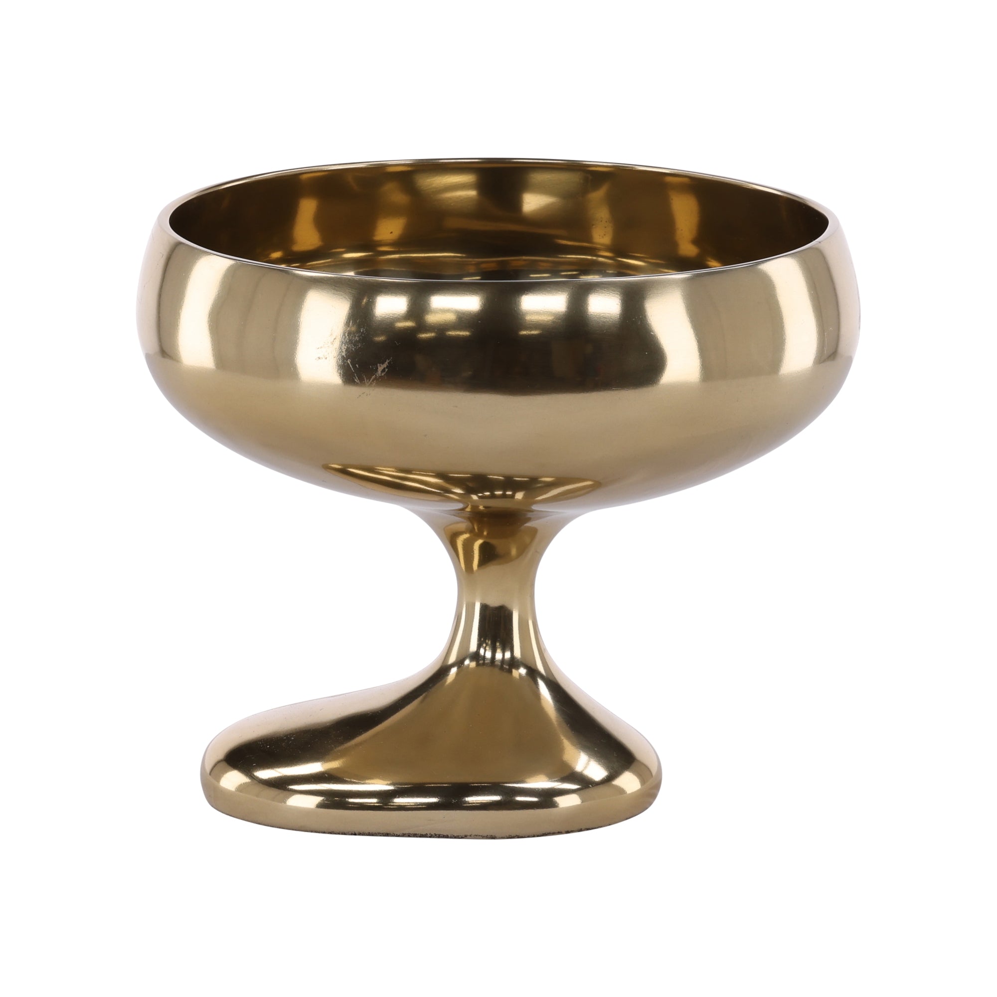 Tavia Brass Pedestal Bowl