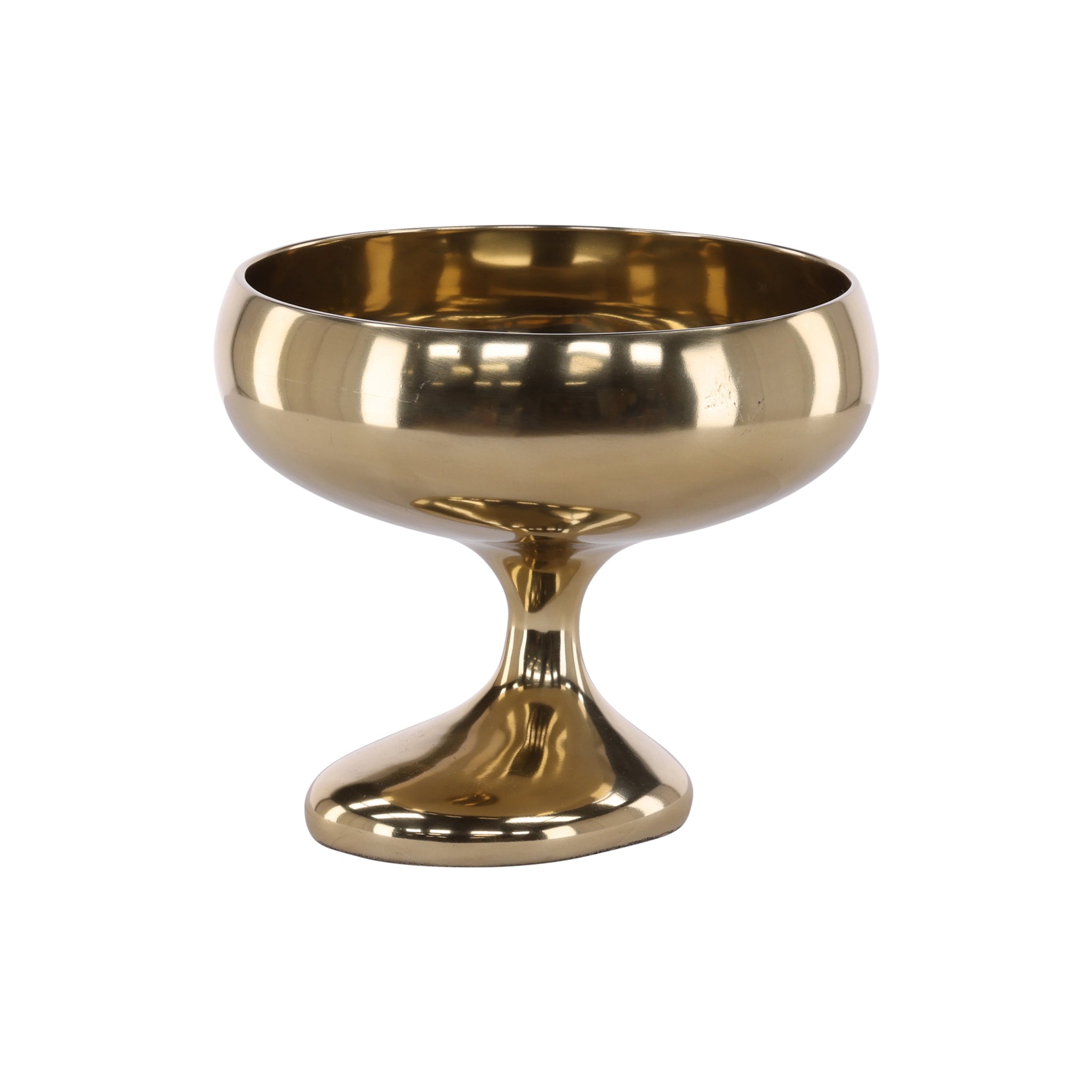 Tavia Brass Pedestal Bowl