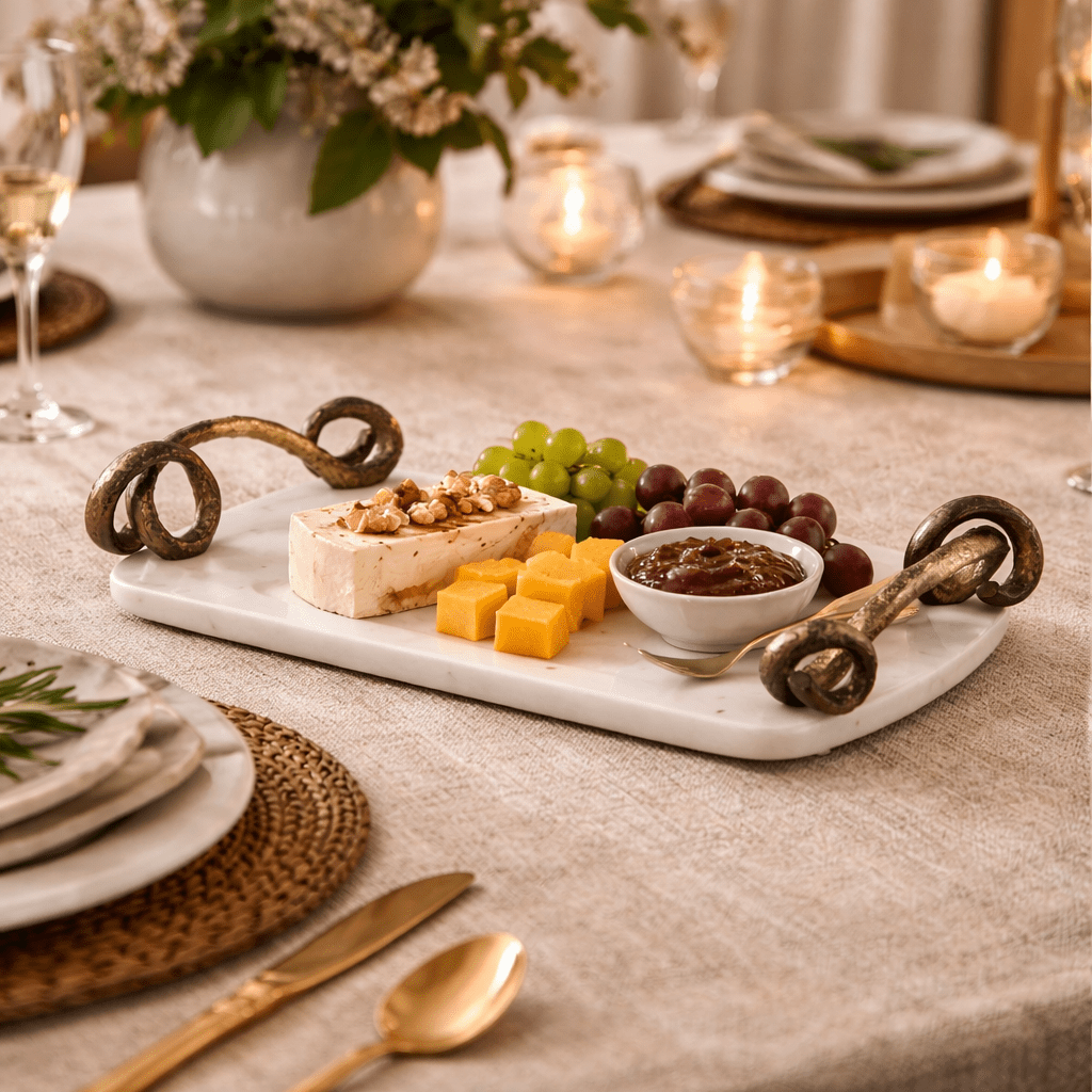 Lirenne Marble Serving Tray - Wisteria