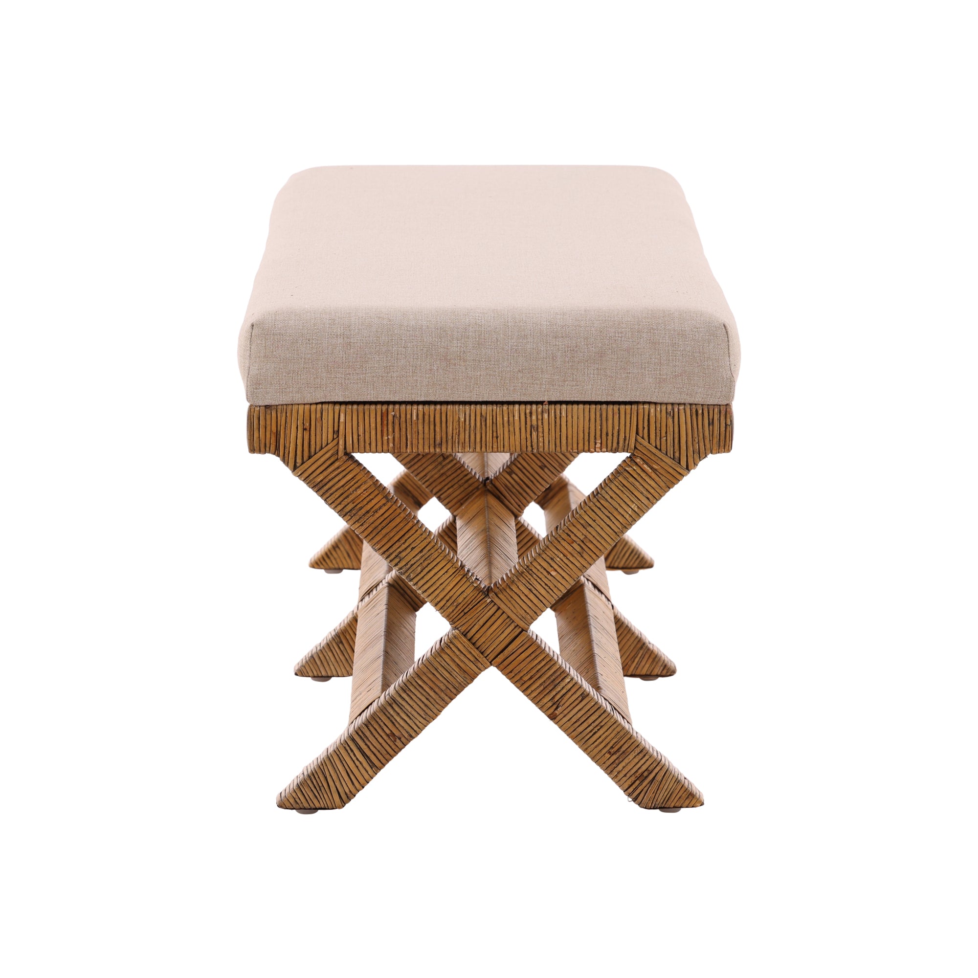 Talvera Woven Rattan Bench - Wisteria
