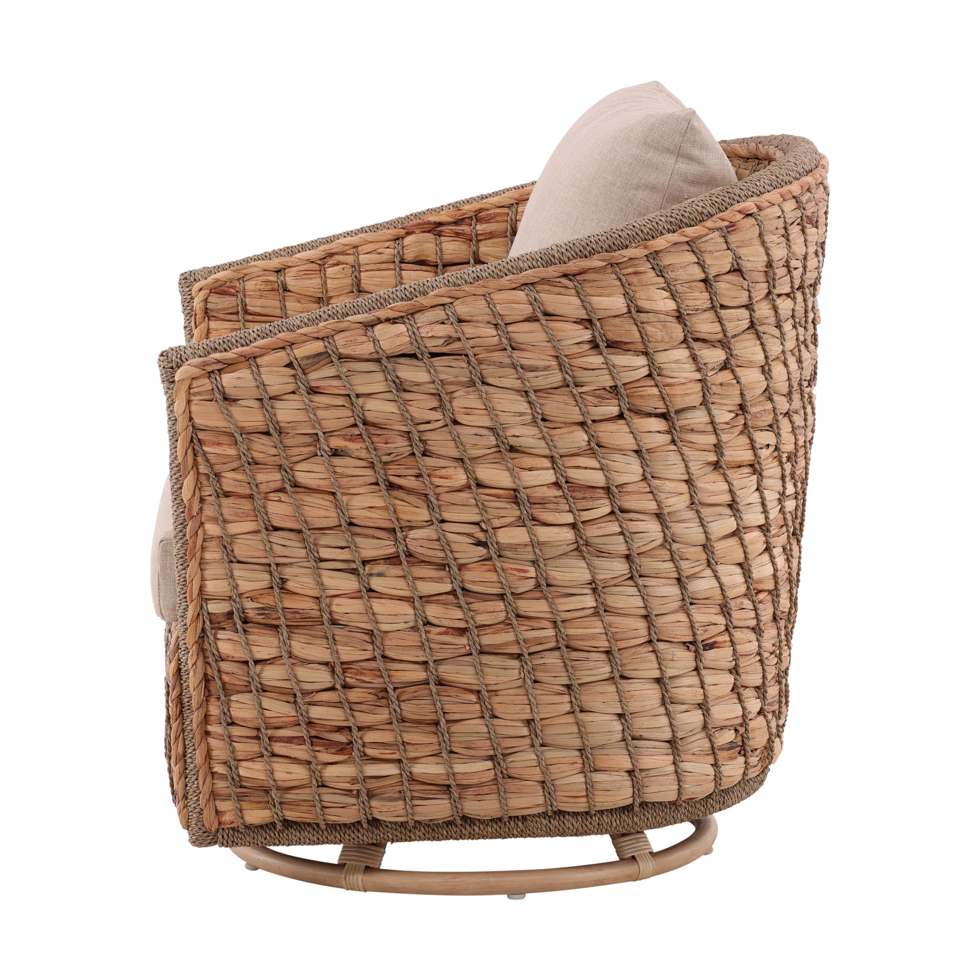 Iskira Woven Rattan Chair - Wisteria