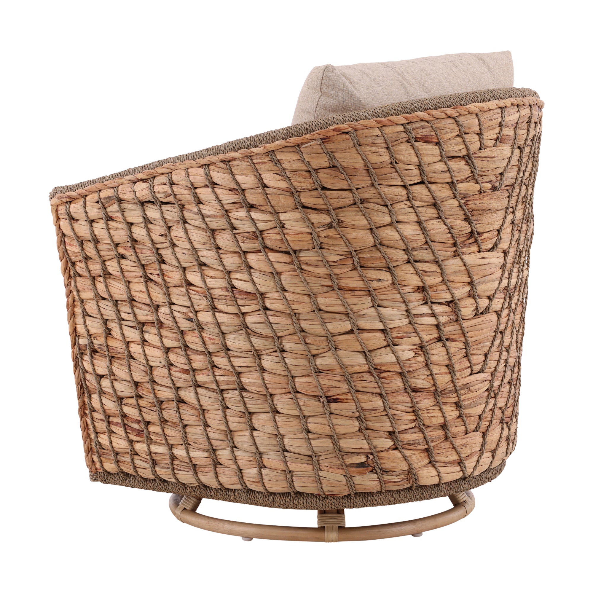 Iskira Woven Rattan Chair - Wisteria