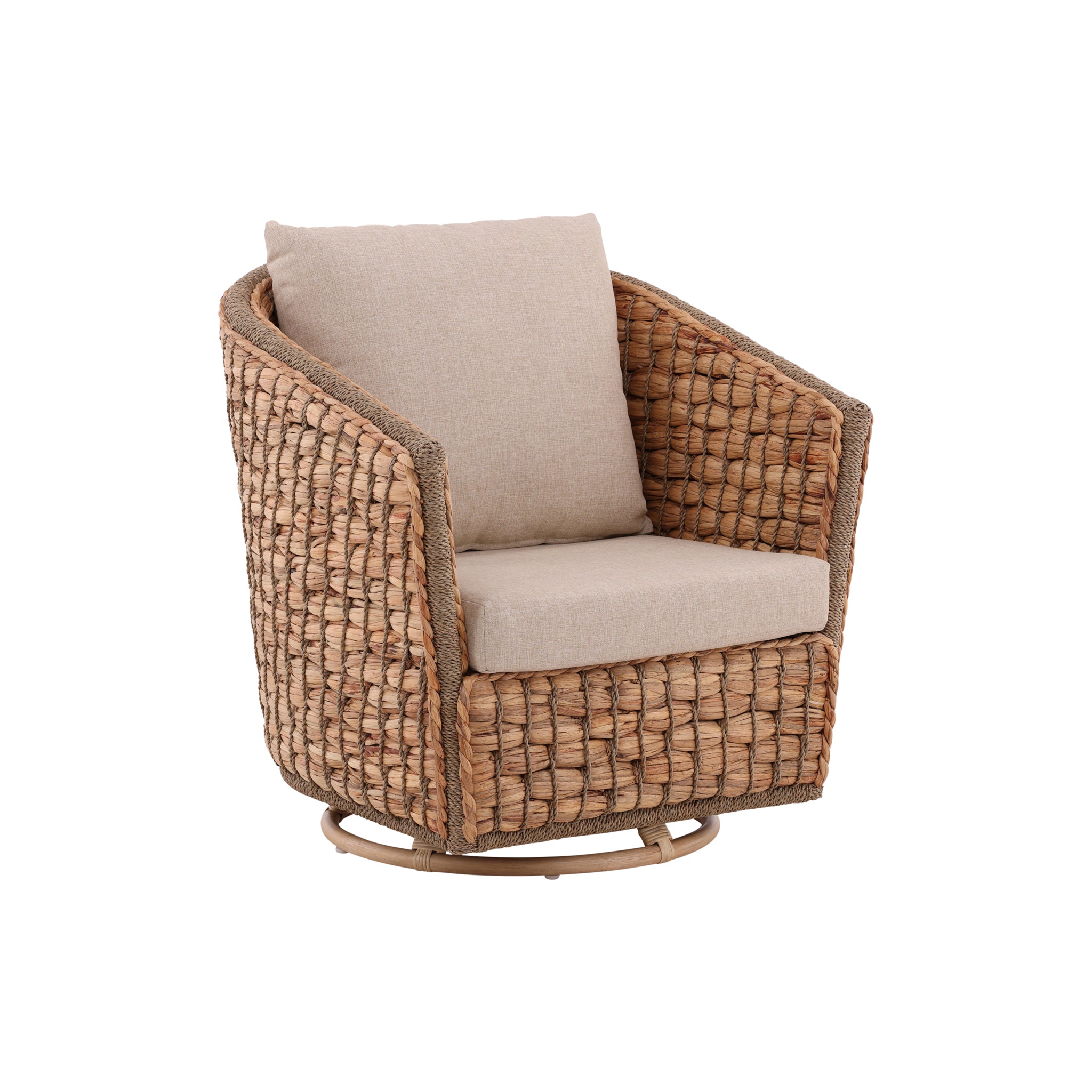 Iskira Woven Rattan Chair - Wisteria