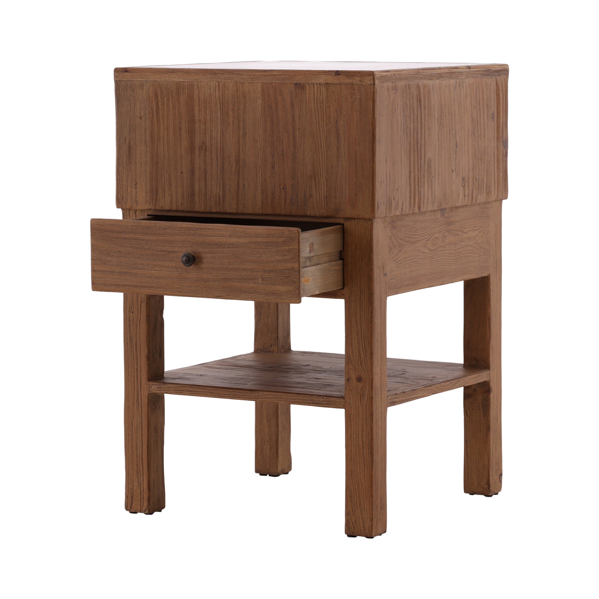 Brixton Reclaimed Wood Nightstand - Wisteria