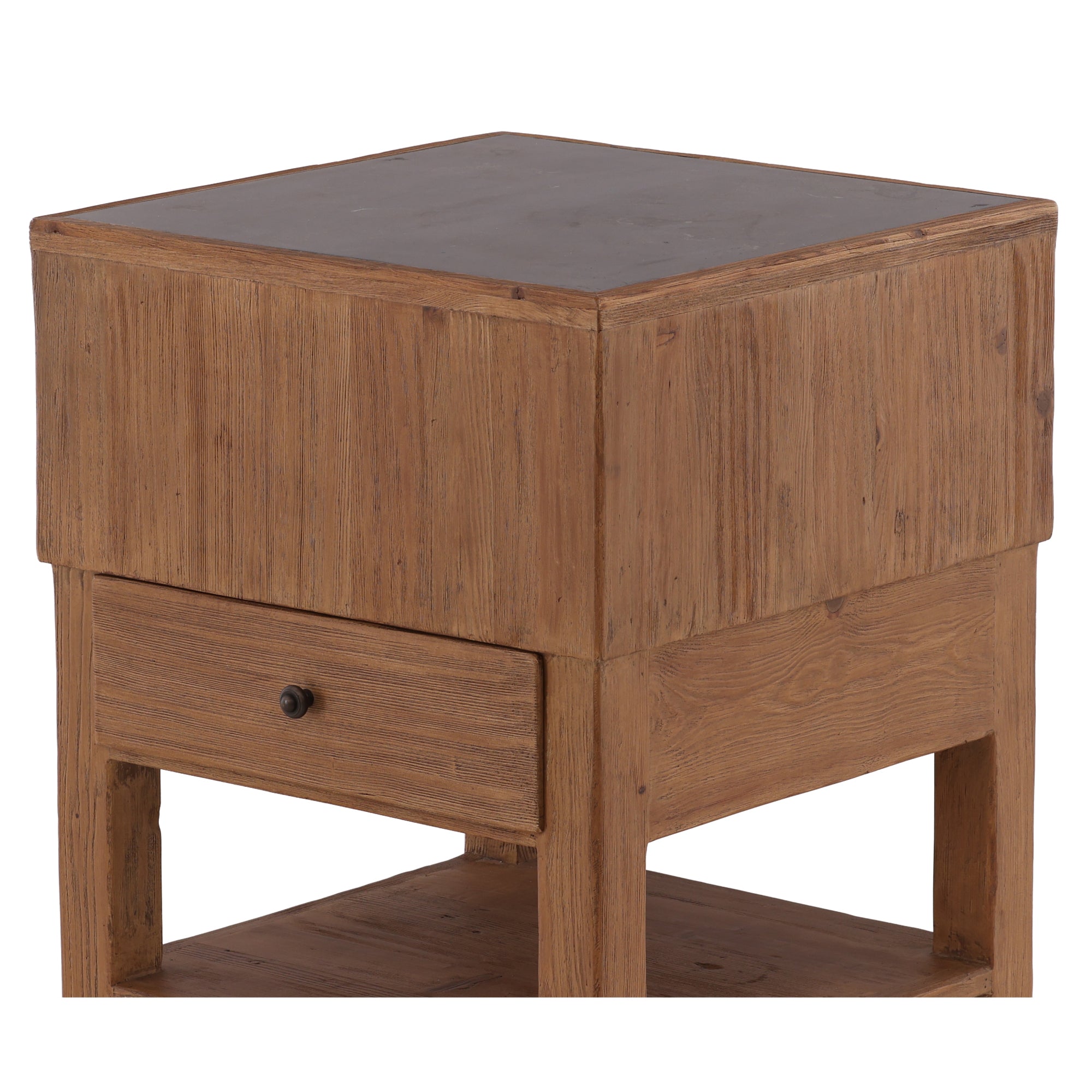 Brixton Reclaimed Wood Nightstand - Wisteria