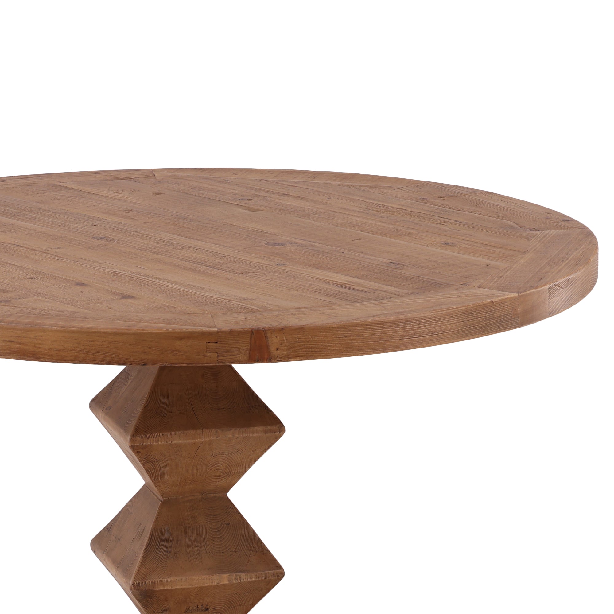 Cortello Wood Pedestal Table - Wisteria