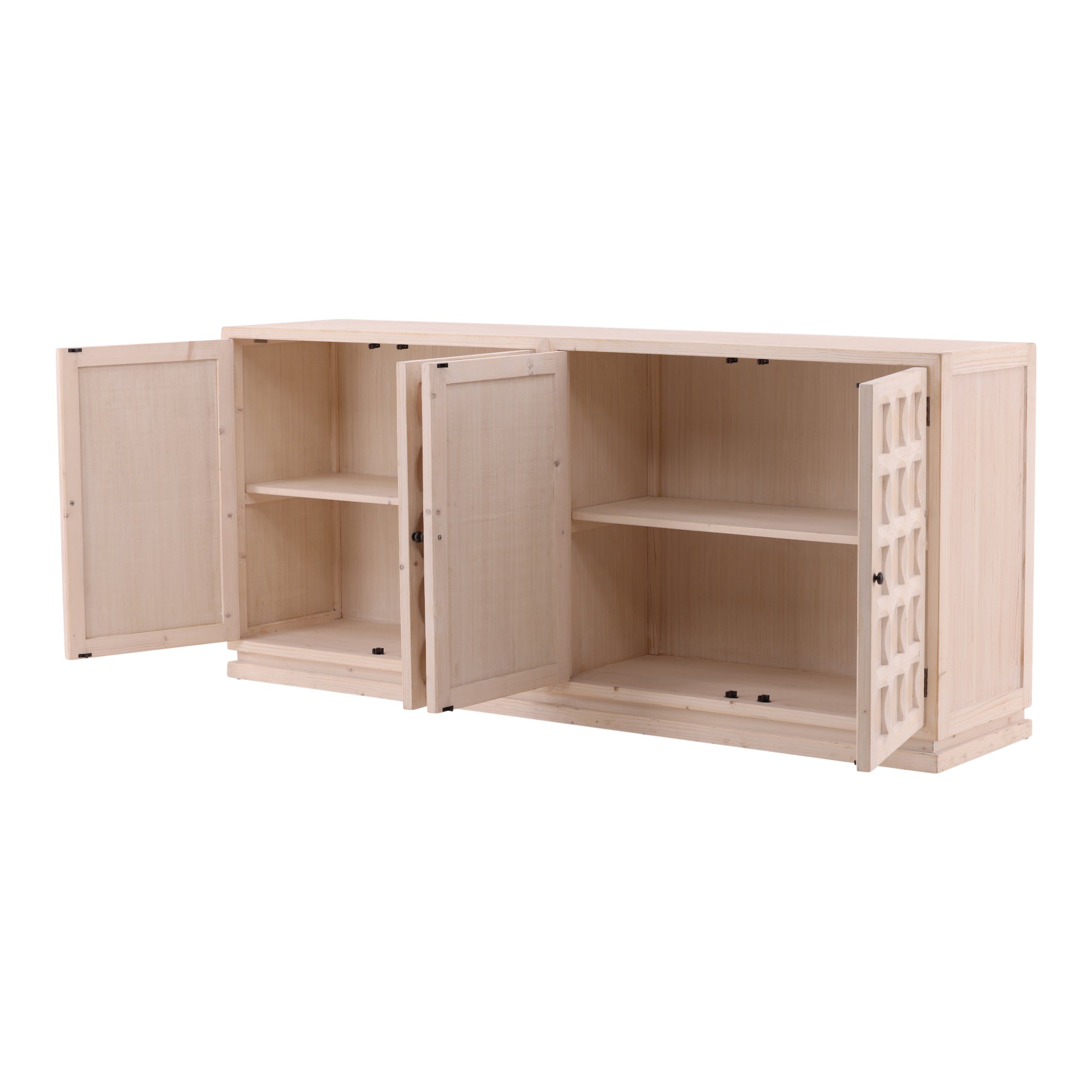 Norevik Carved Wood Sideboard - Wisteria