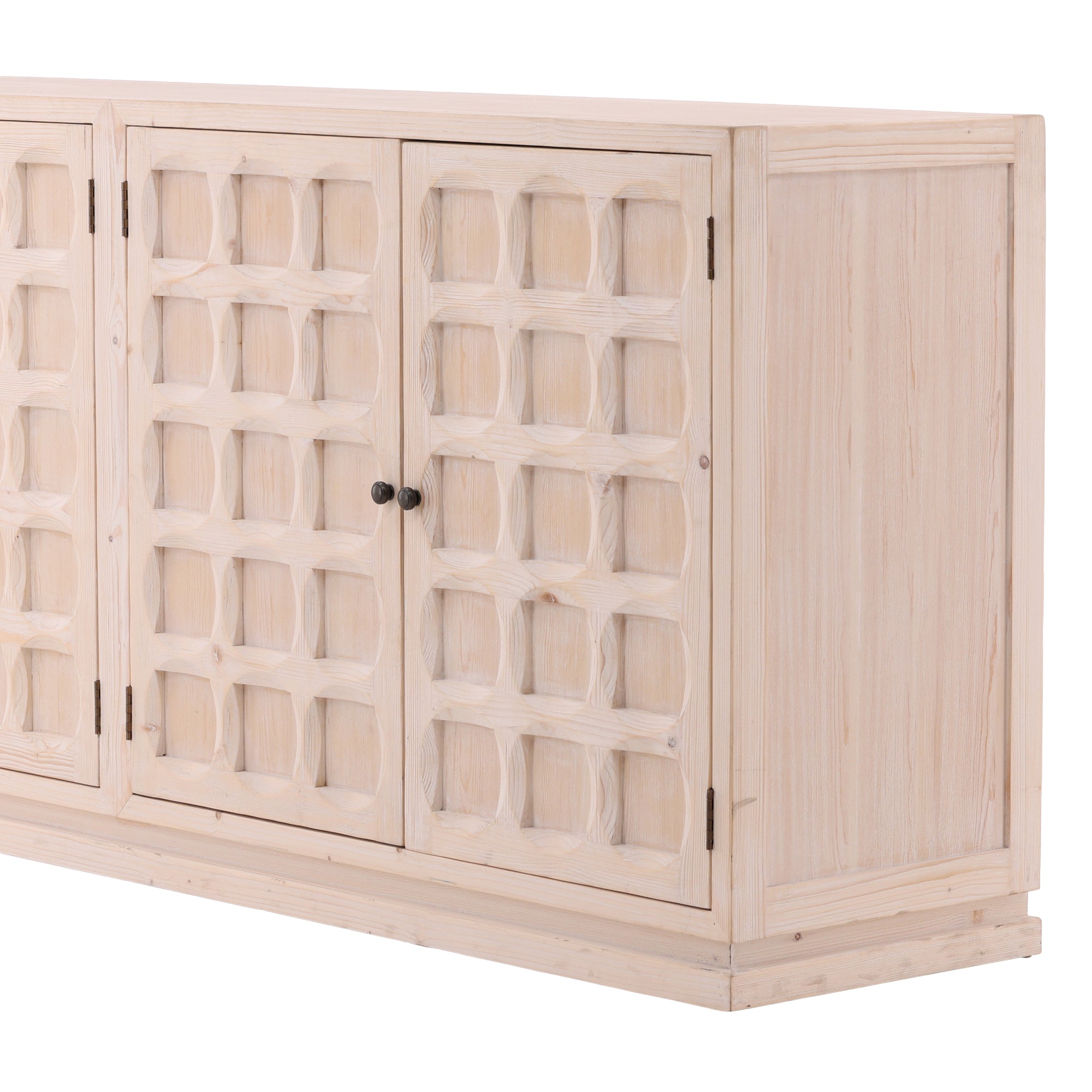 Norevik Carved Wood Sideboard - Wisteria