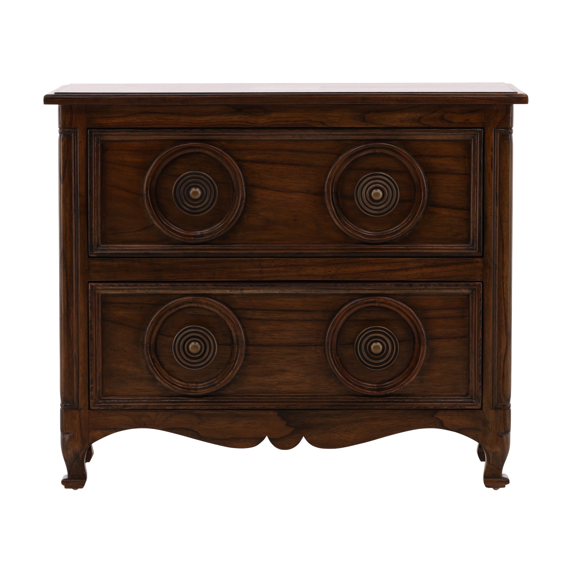 Brionza Carved Wood Chest - Wisteria