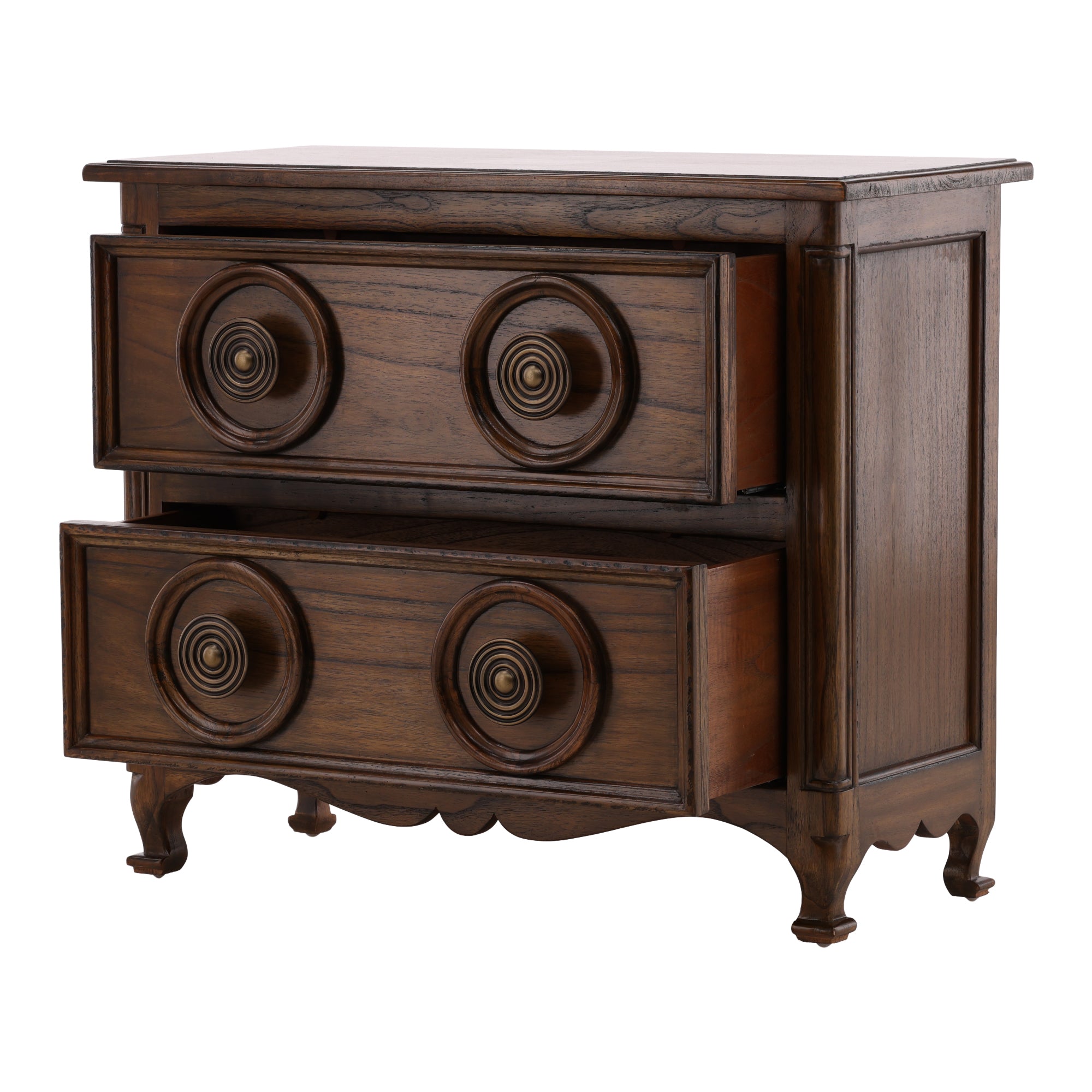 Brionza Carved Wood Chest - Wisteria