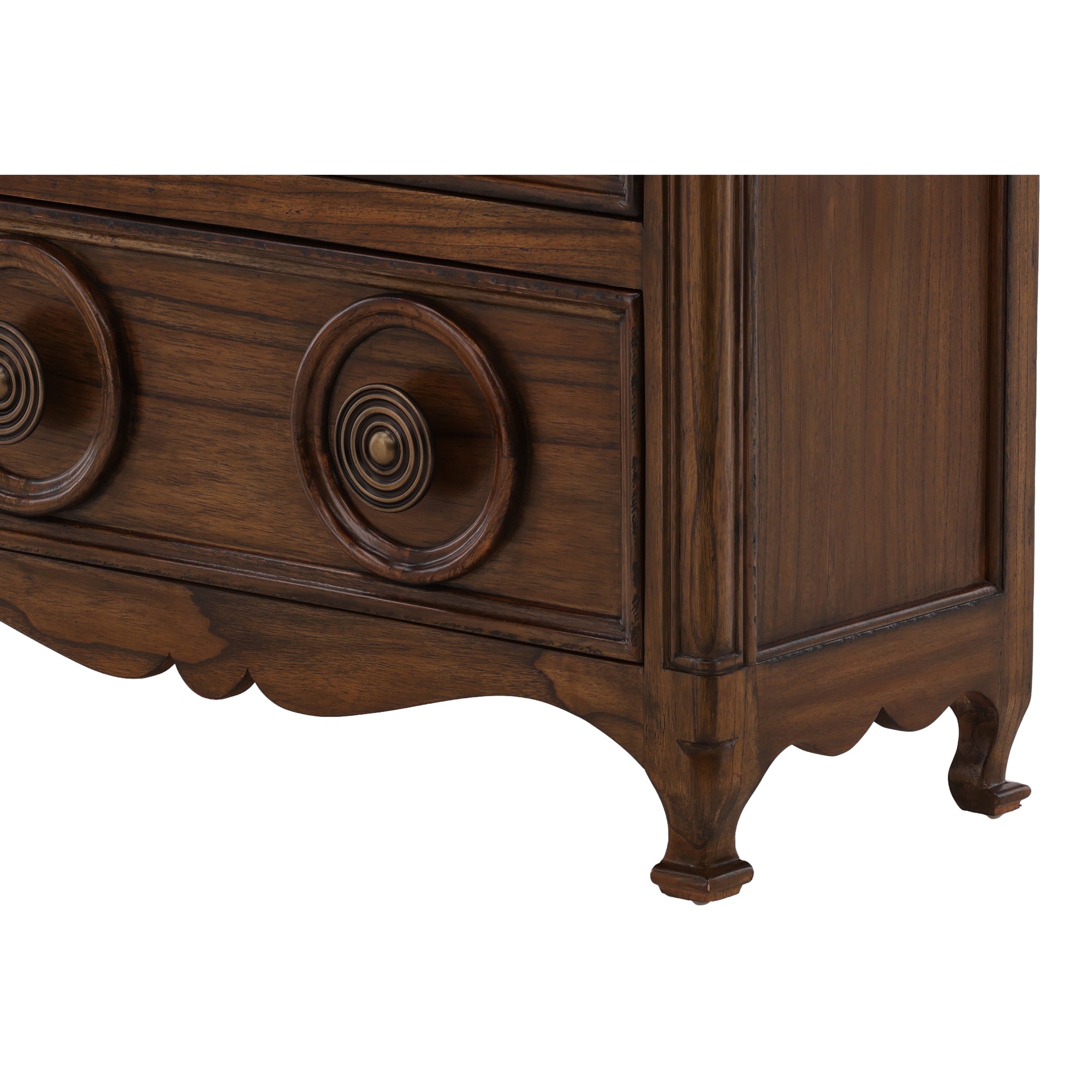Brionza Carved Wood Chest - Wisteria