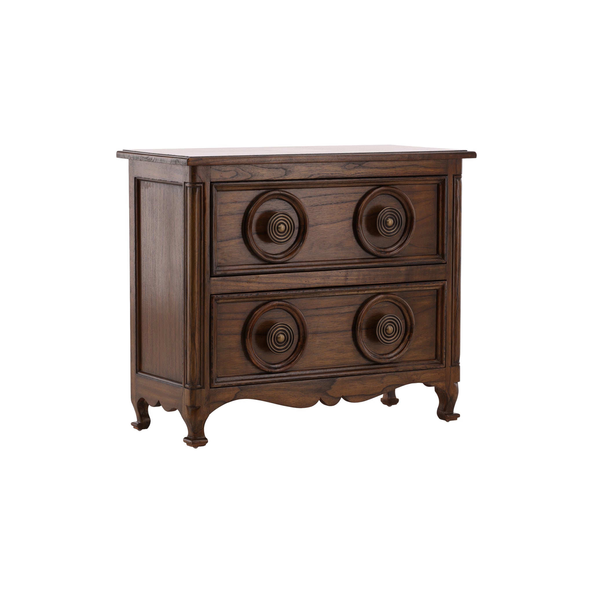 Brionza Carved Wood Chest - Wisteria