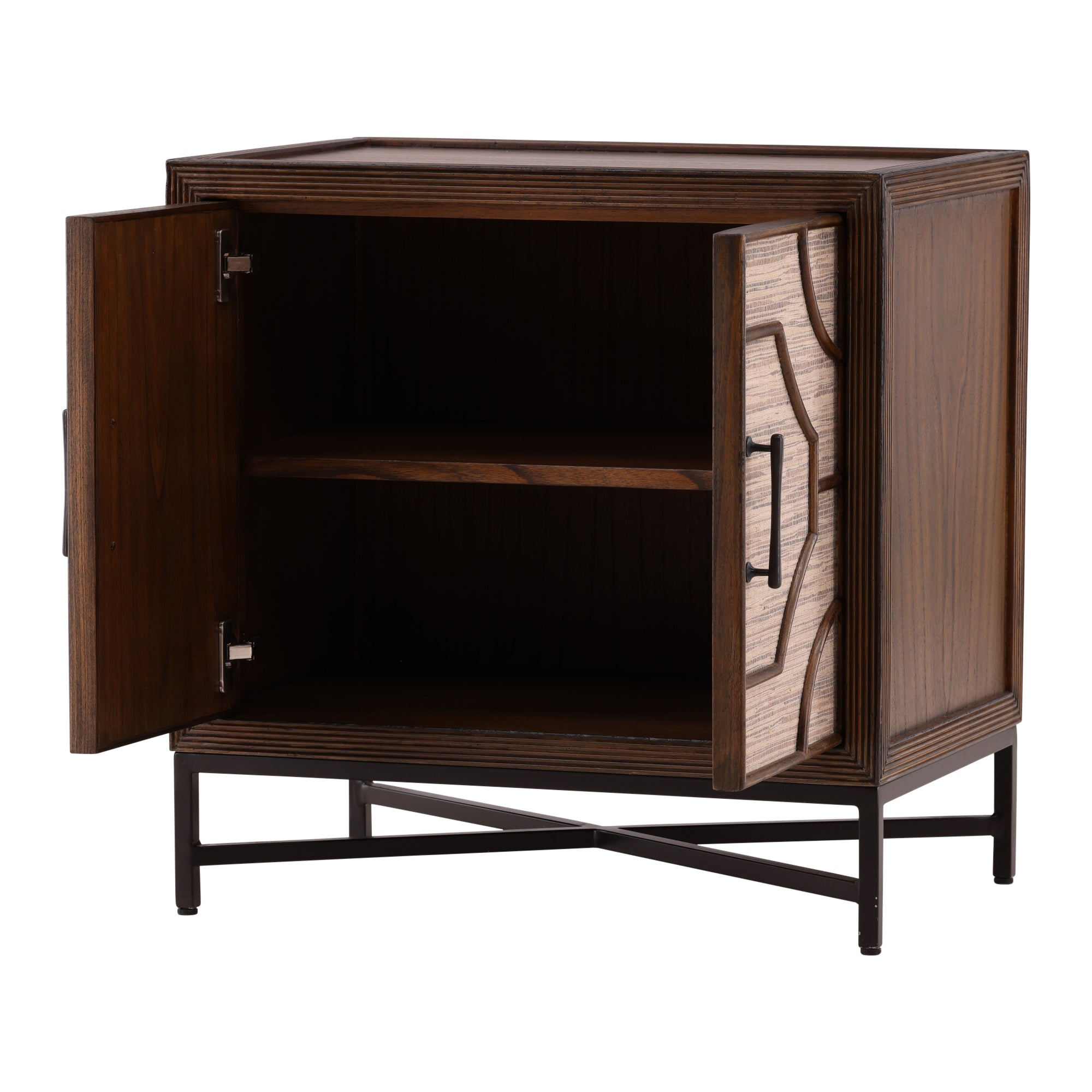 Thessaly Rattan Door Cabinet - Wisteria