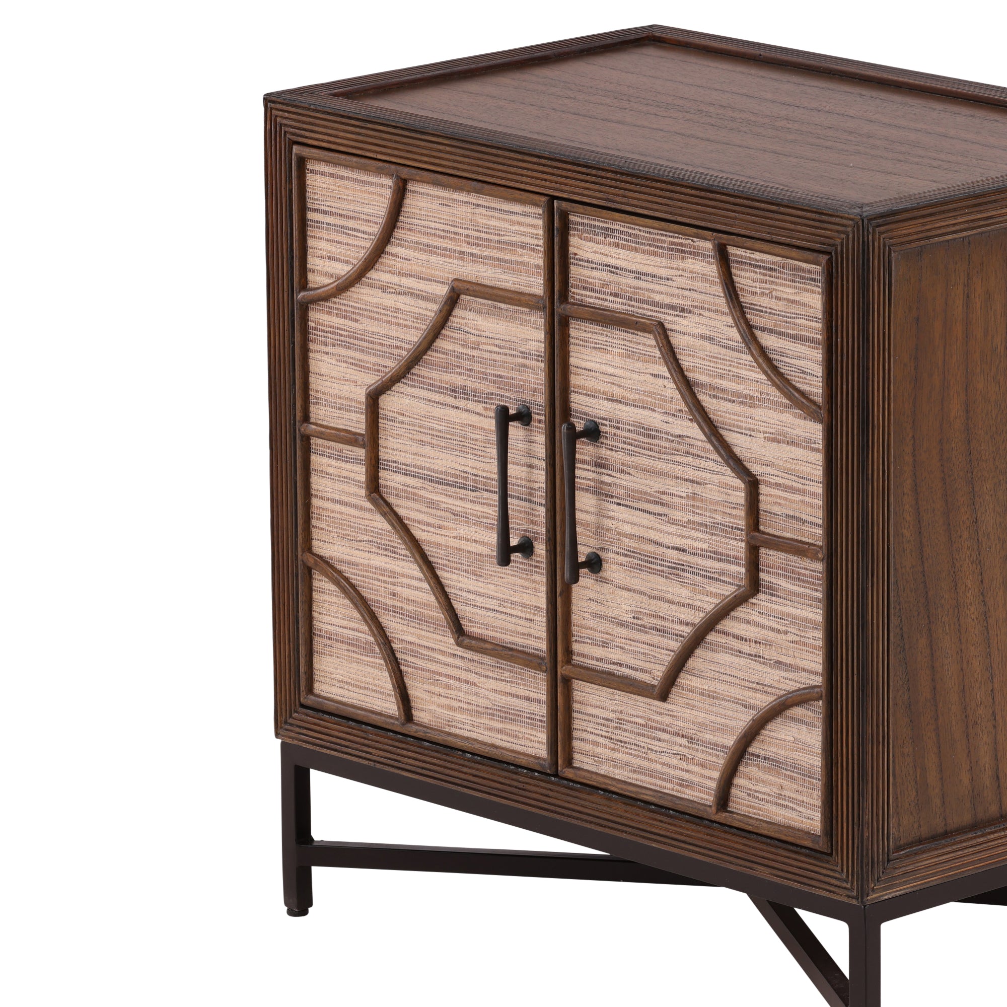 Thessaly Rattan Door Cabinet - Wisteria