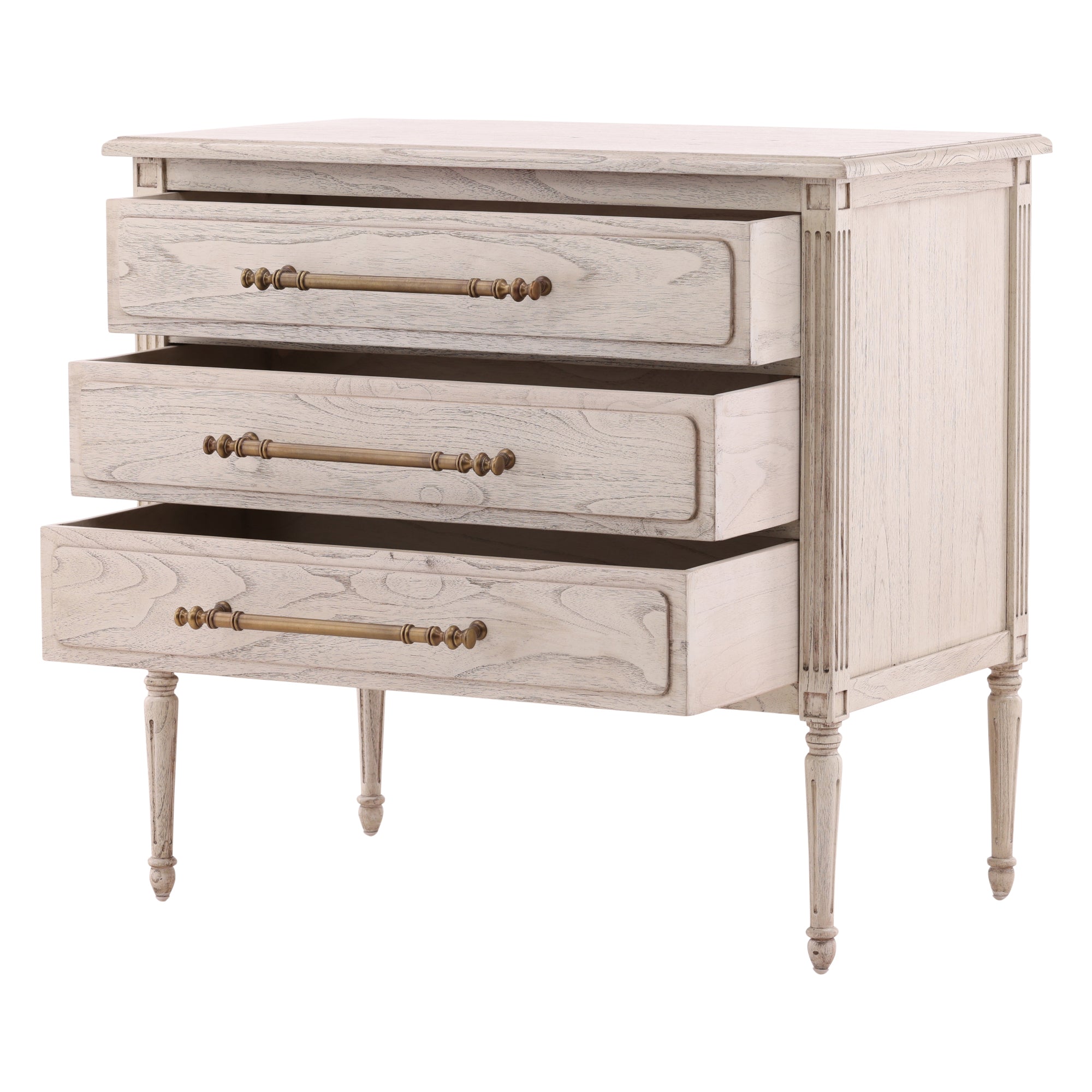 Etrielle Washed Wood Chest - Wisteria
