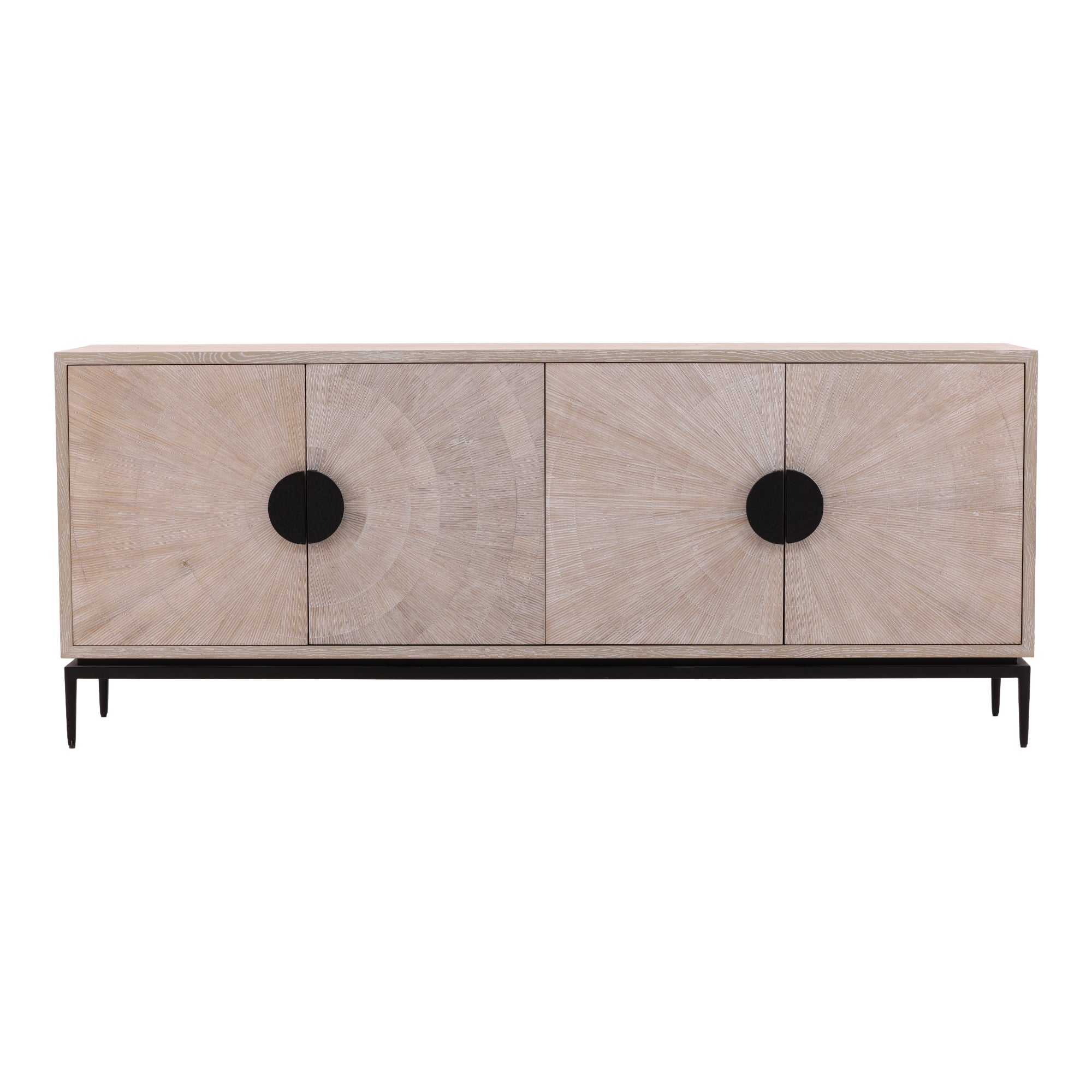 Bravion Sunburst Wood Sideboard - Wisteria