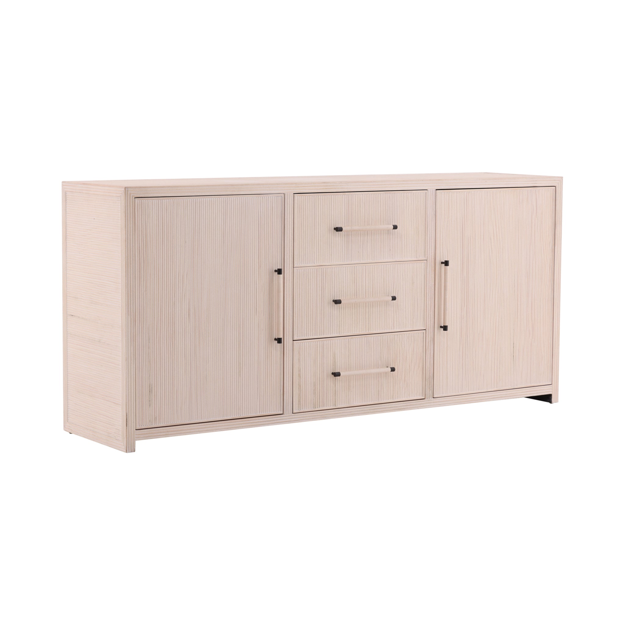 Calmere Ribbed Wood Sideboard - Wisteria