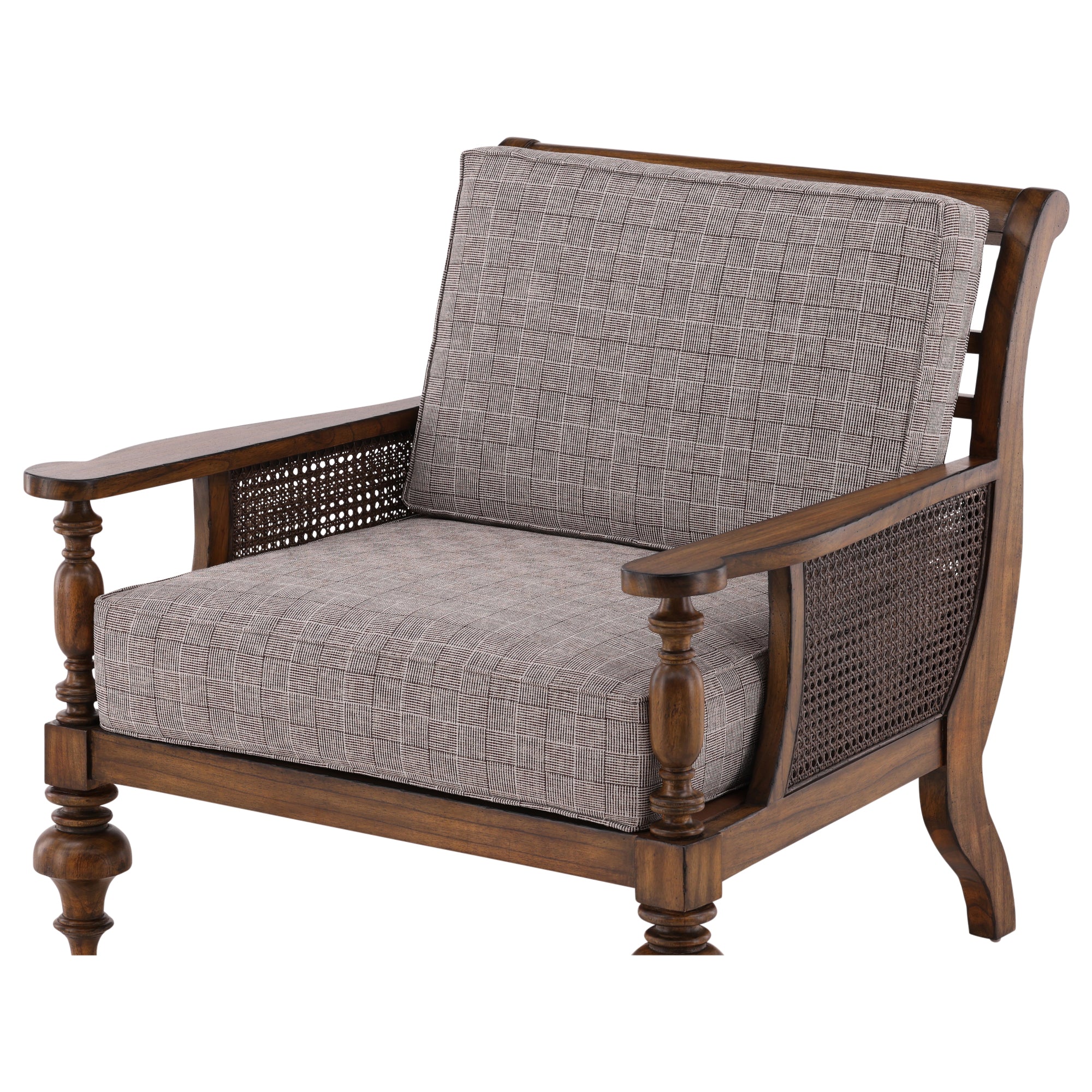 Brionne Cane Wood Lounge Chair