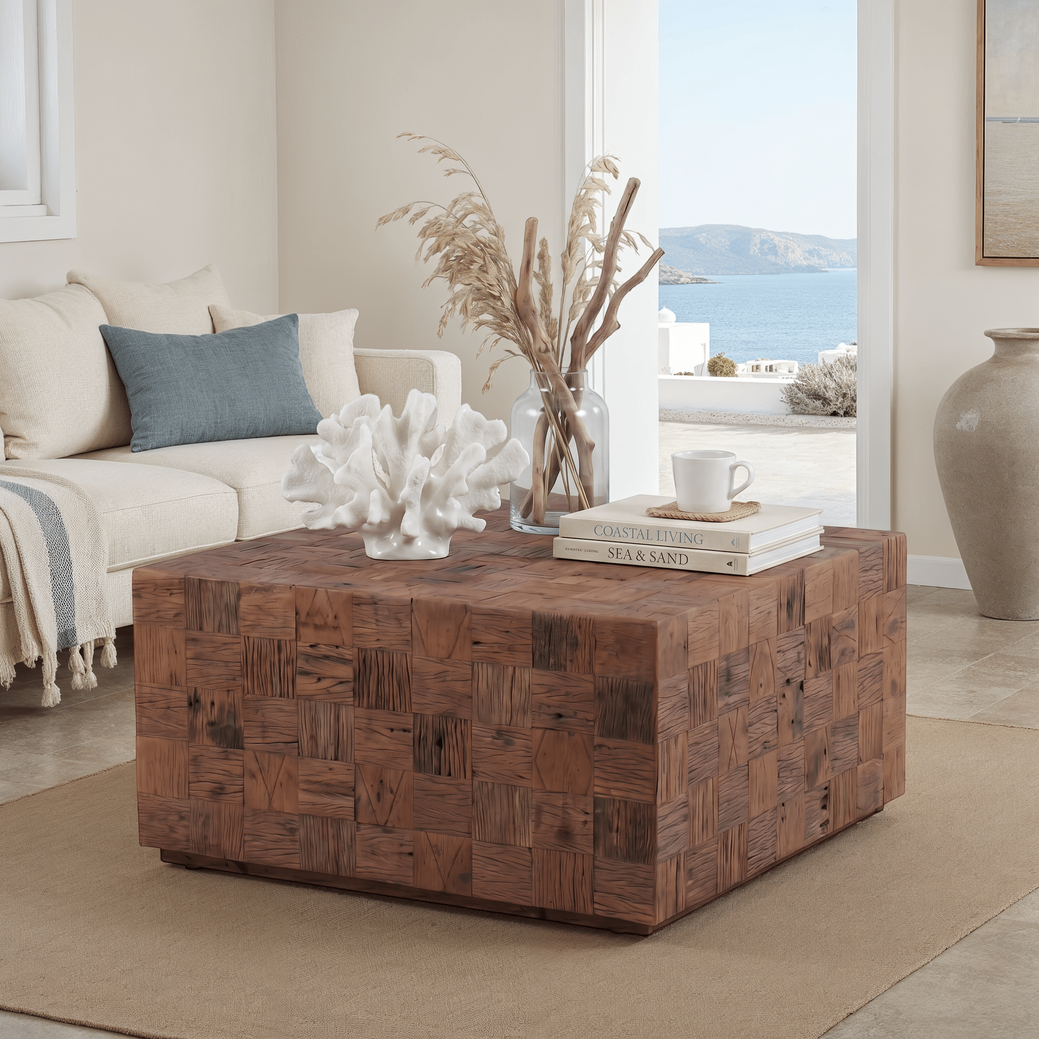 Brivaro Reclaimed Wood Coffee Table - Wisteria