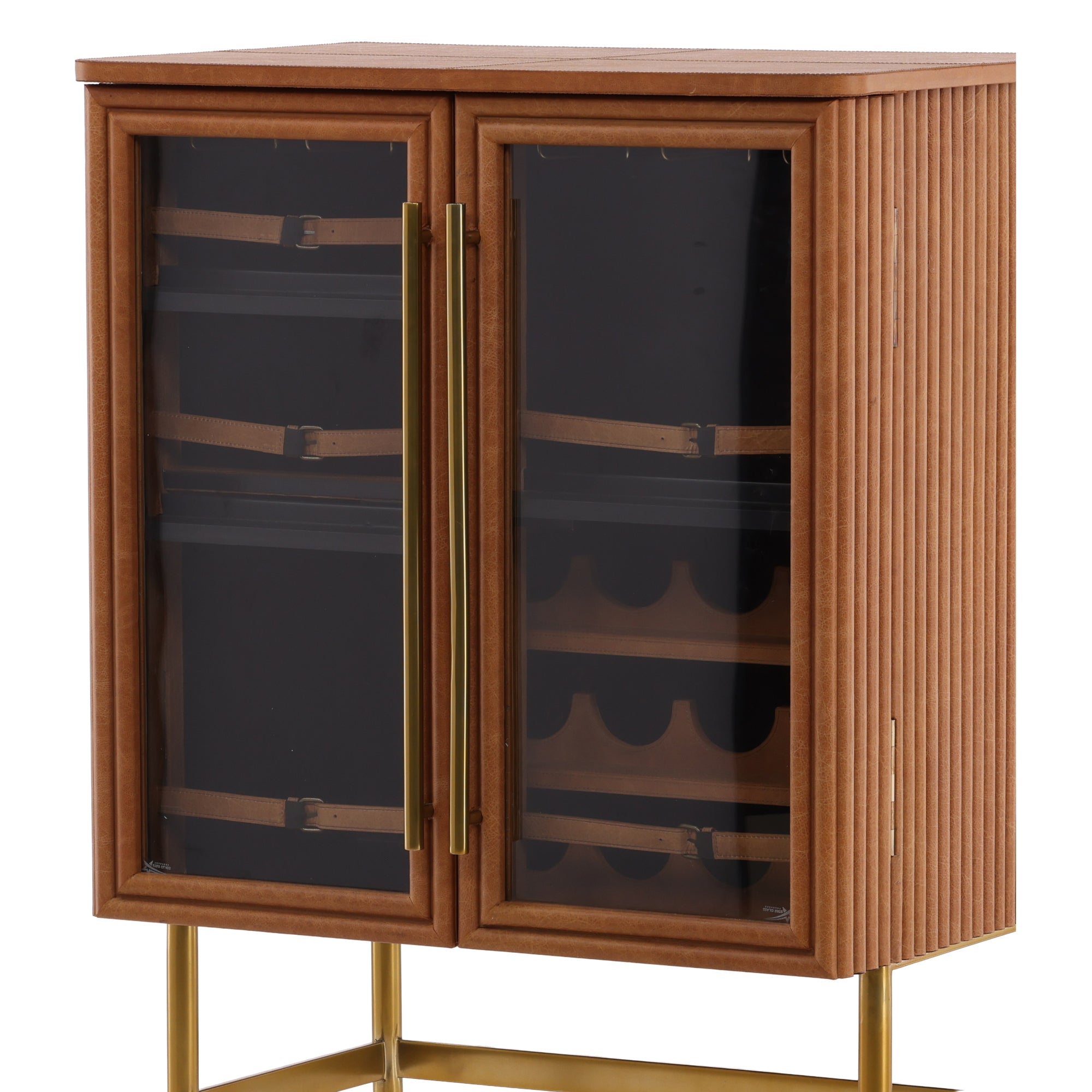 Calvino Fluted Wood Cabinet - Wisteria