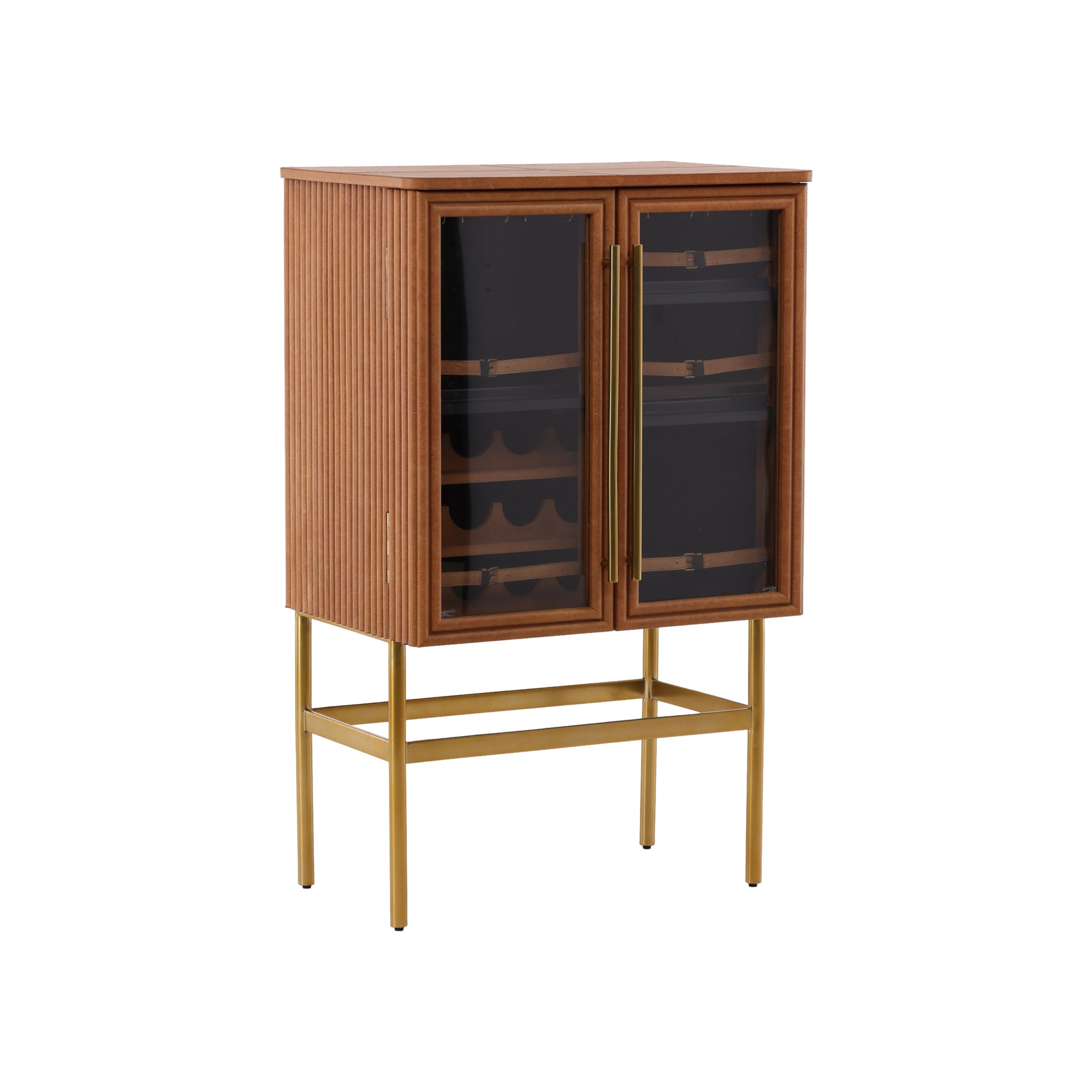 Calvino Fluted Wood Cabinet - Wisteria