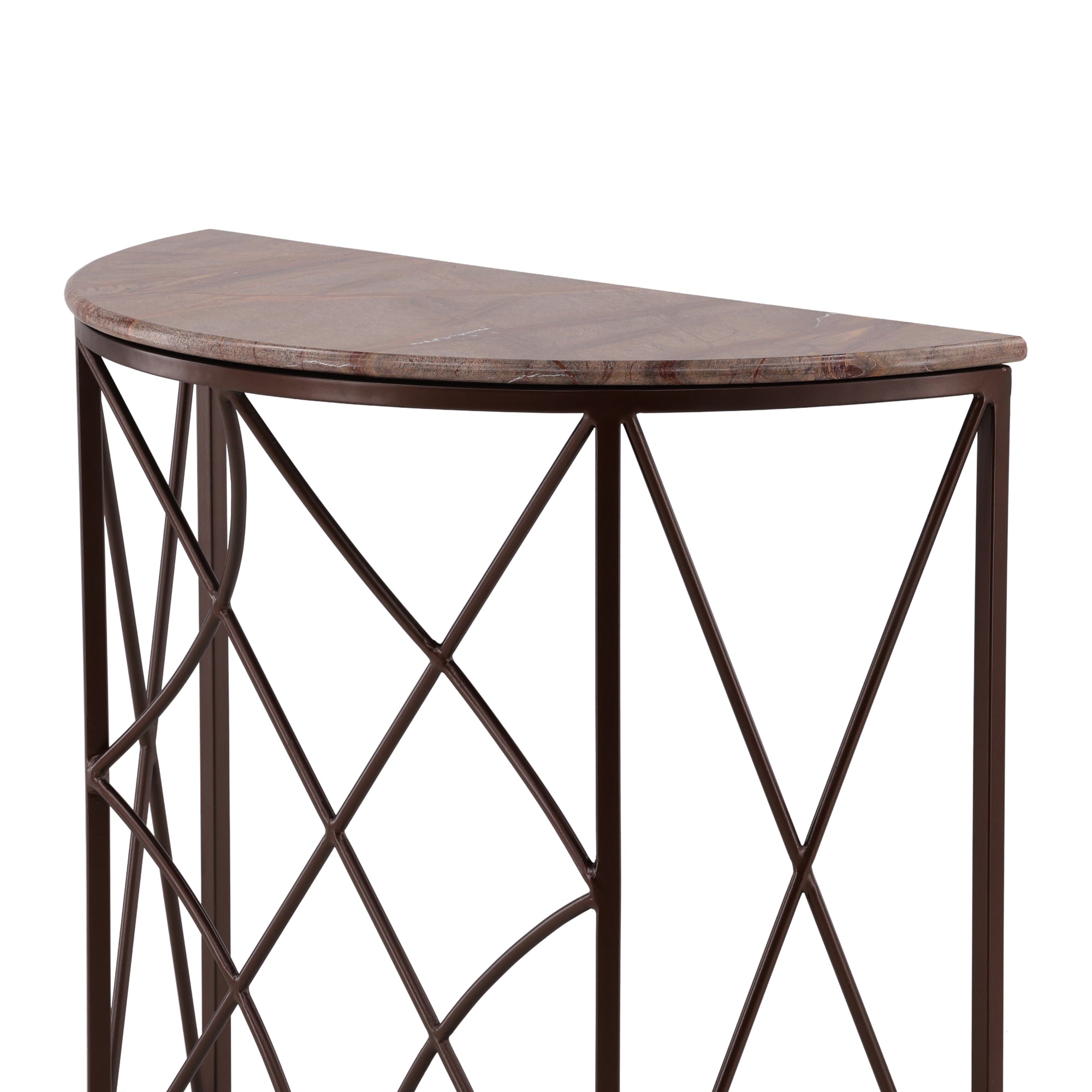 Orsini Iron Console Table - Wisteria