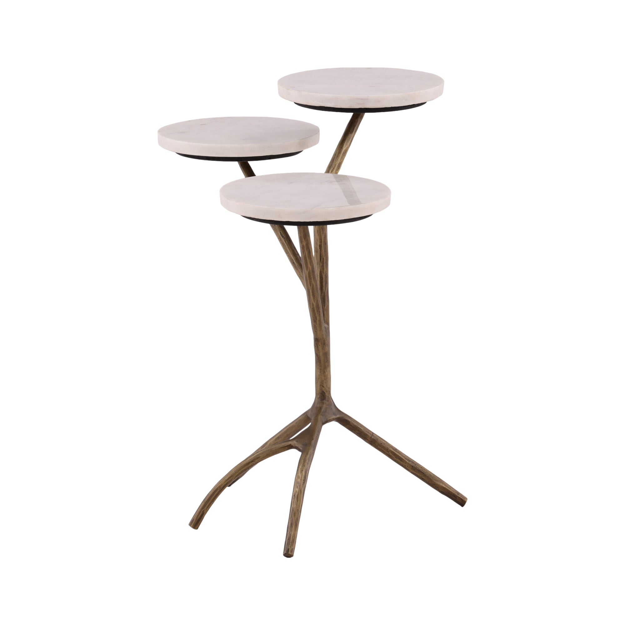 Jodhra Brass Drink Table - Wisteria