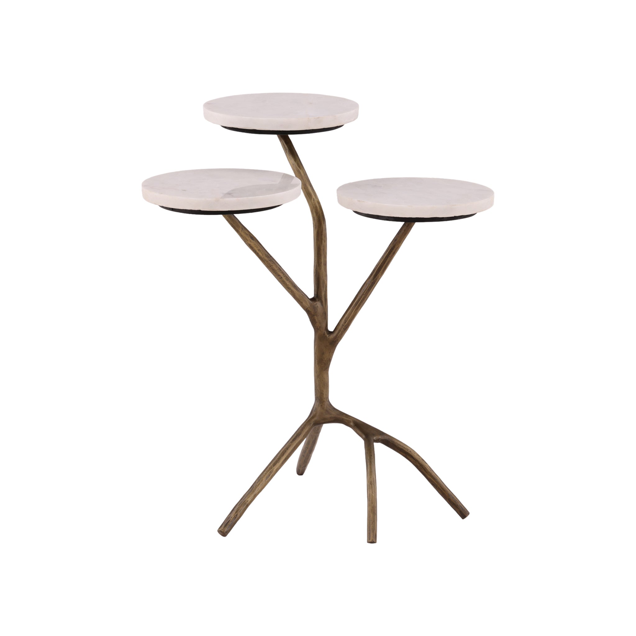 Jodhra Brass Drink Table - Wisteria