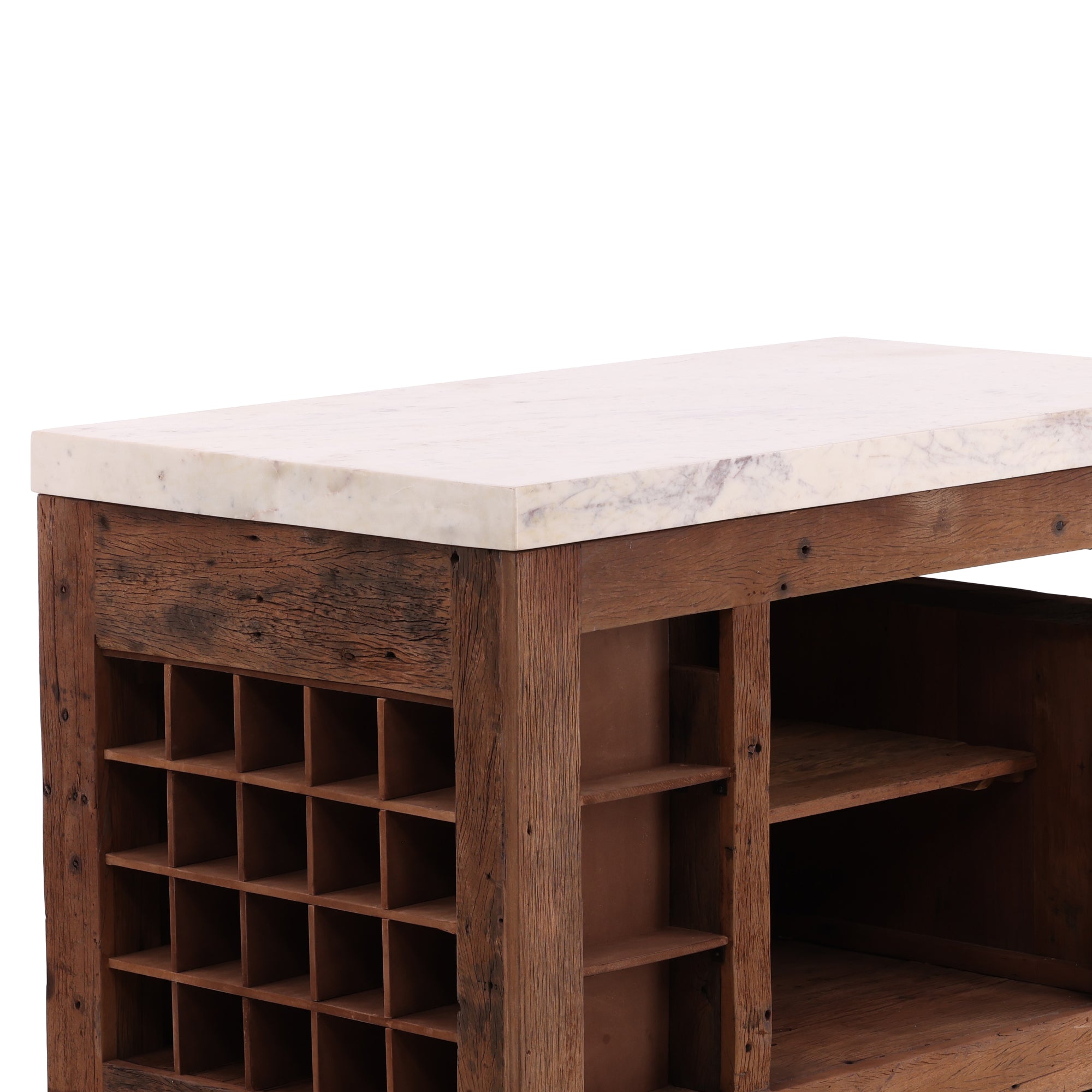 Varuna Marble Top Bar Table - Wisteria