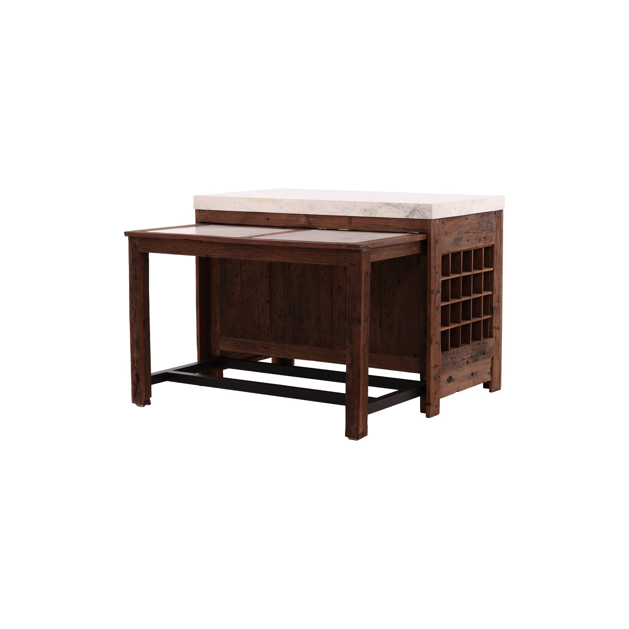 Varuna Marble Top Bar Table - Wisteria