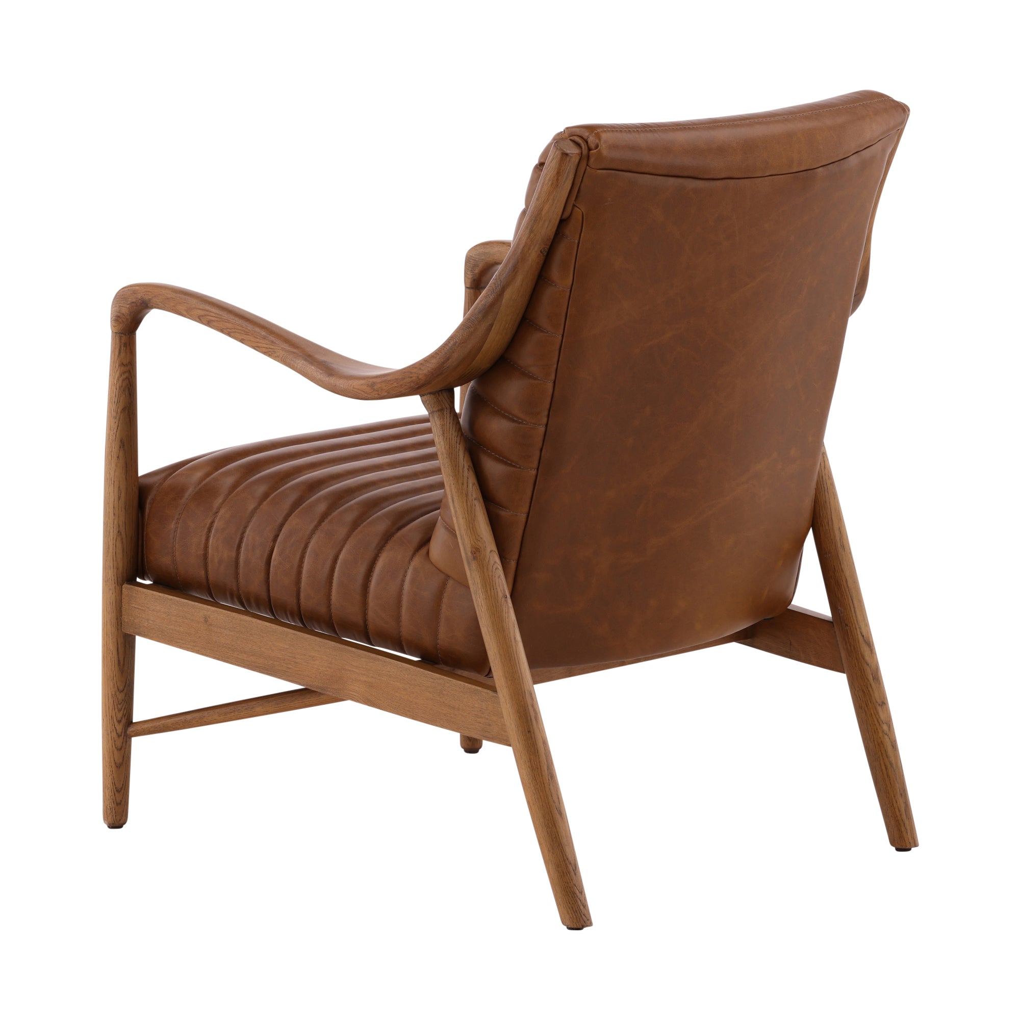 Vauricen Oak Leather Chair