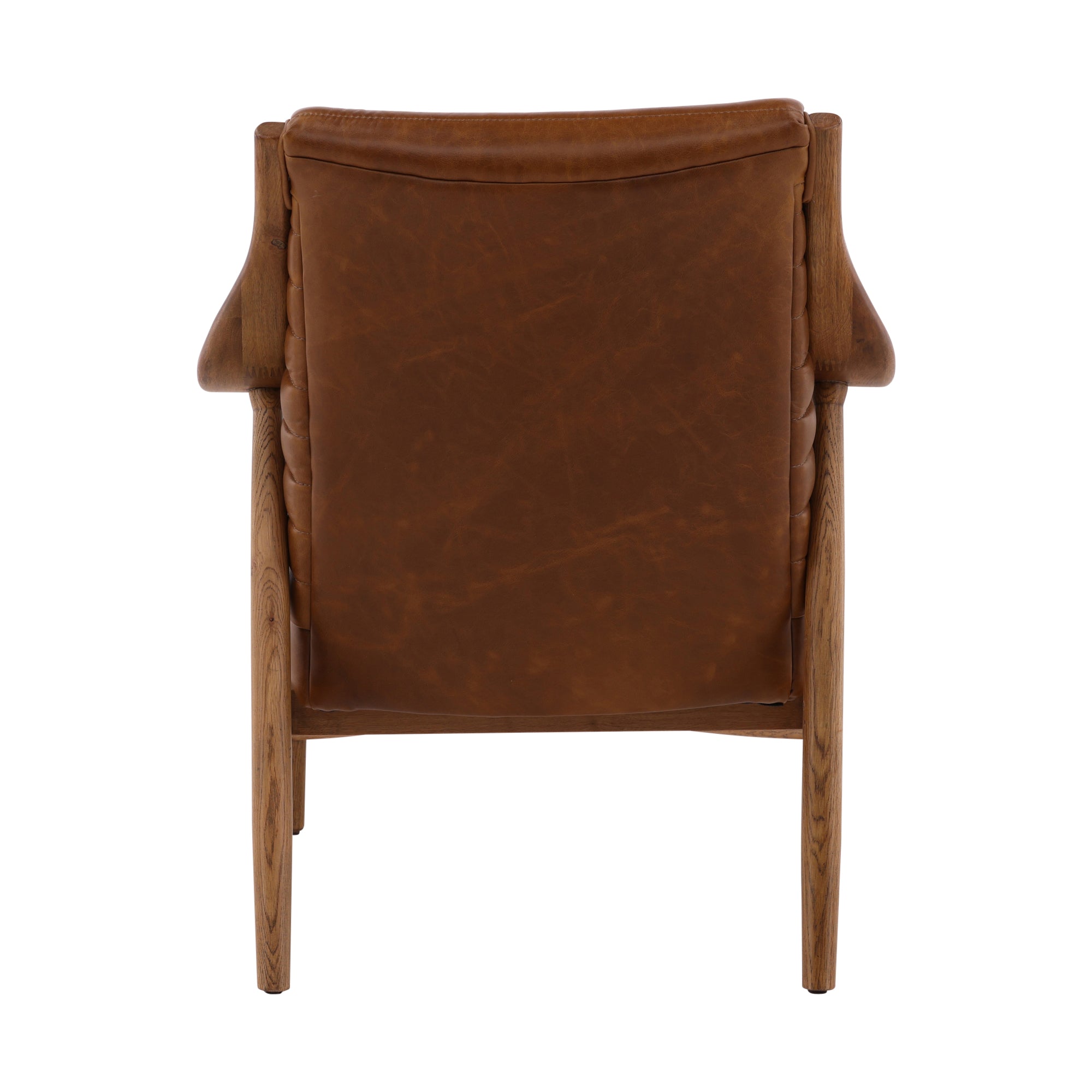 Vauricen Oak Leather Chair