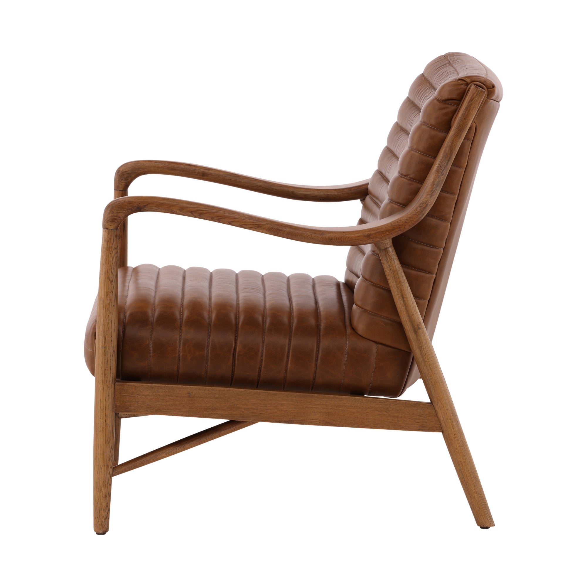 Vauricen Oak Leather Chair