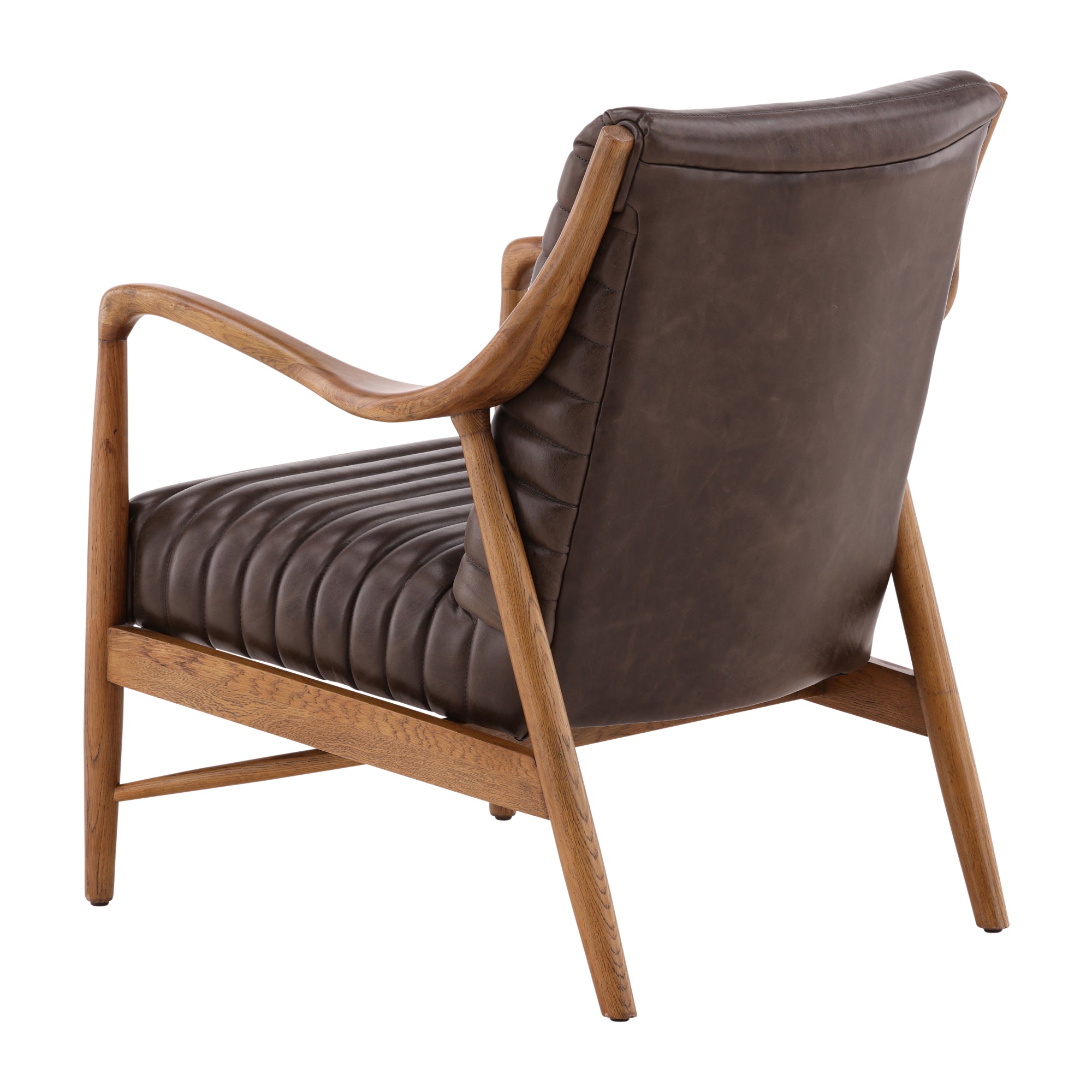 Vauricen Oak Leather Chair