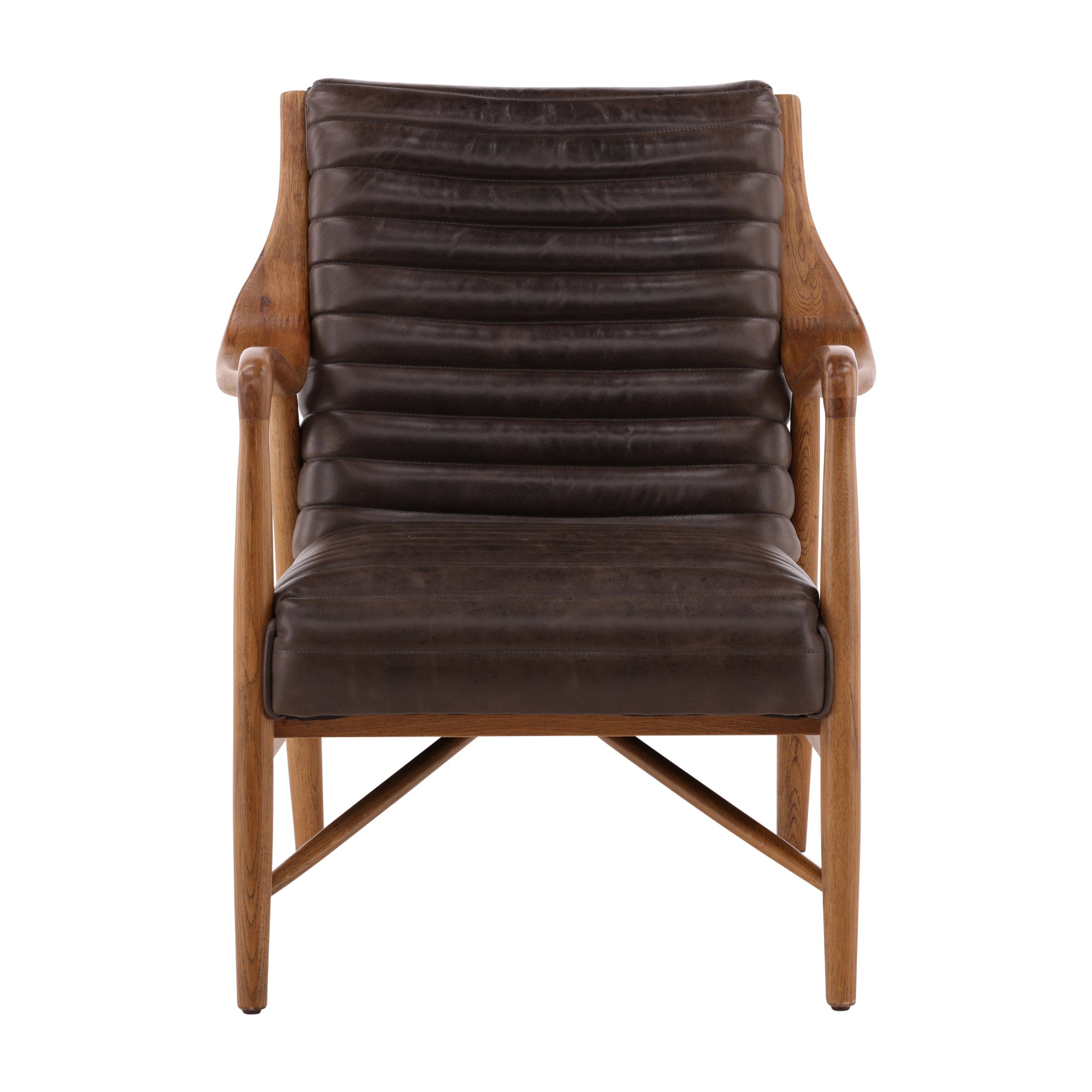 Vauricen Oak Leather Chair